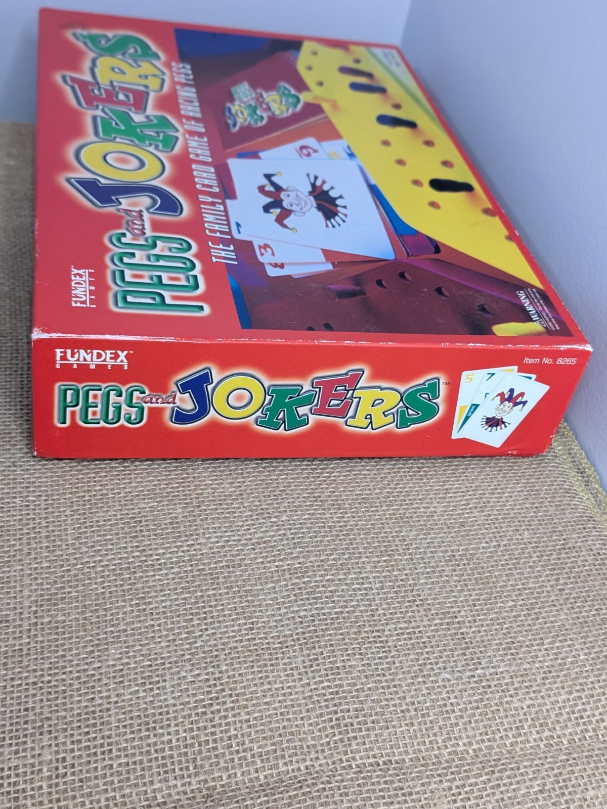 New Pegs and Jokers Game Vintage 1999 Fundex Racing Family Strategy Board Game