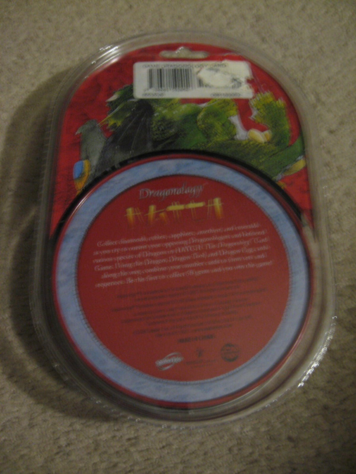 Sababa Toys Hatch Dragonology Tin Card Game 2006 Gems Dragon Species NEW SEALED