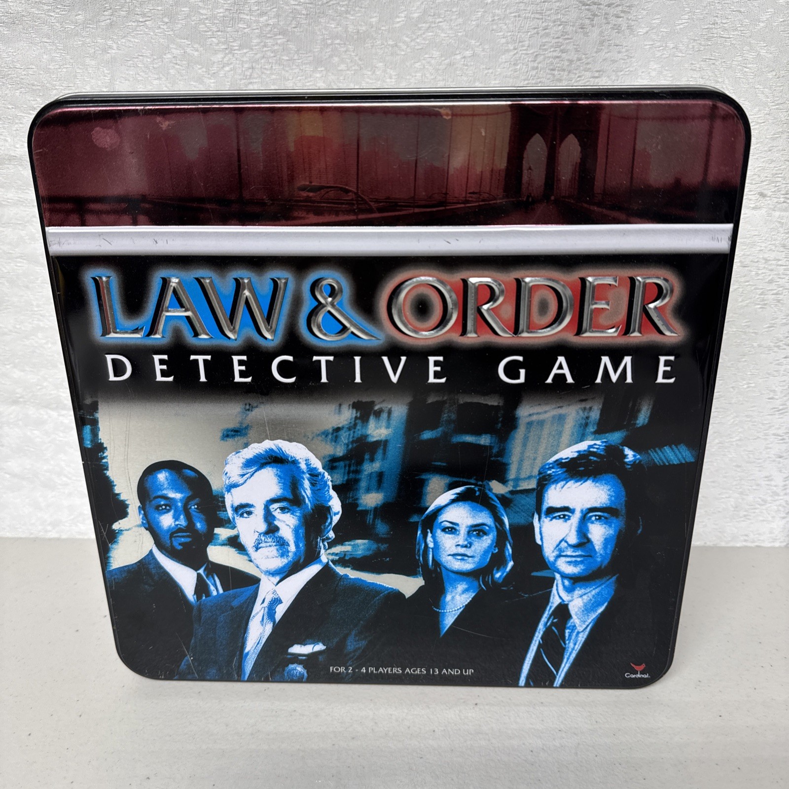 Law & Order Detective Game In Tin Box Complete Cardinal Ages 13 And Up