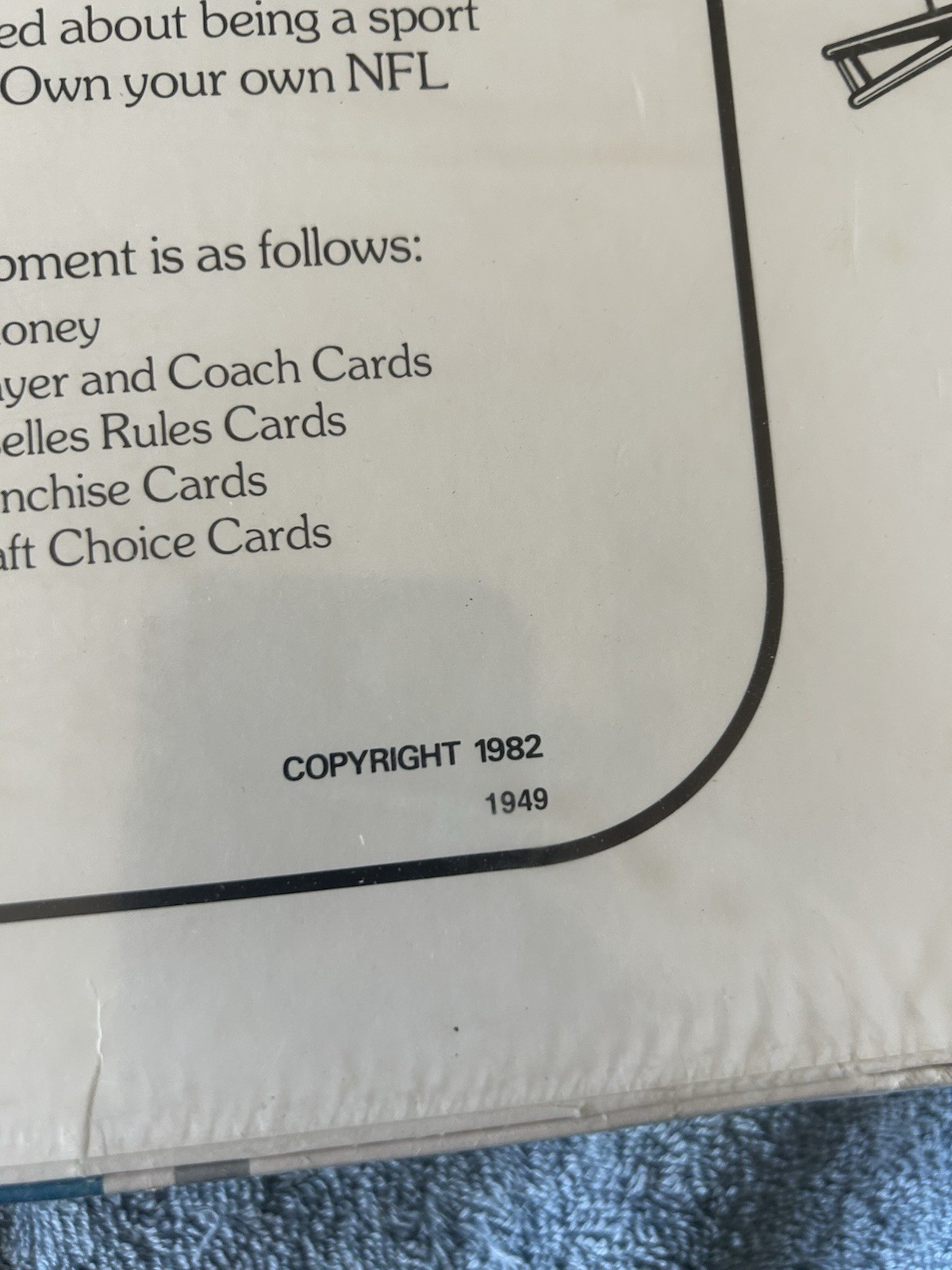 Vintage NFL Pro Football Franchise Board Game – 1982 – Sealed!! FREE Shipping!!