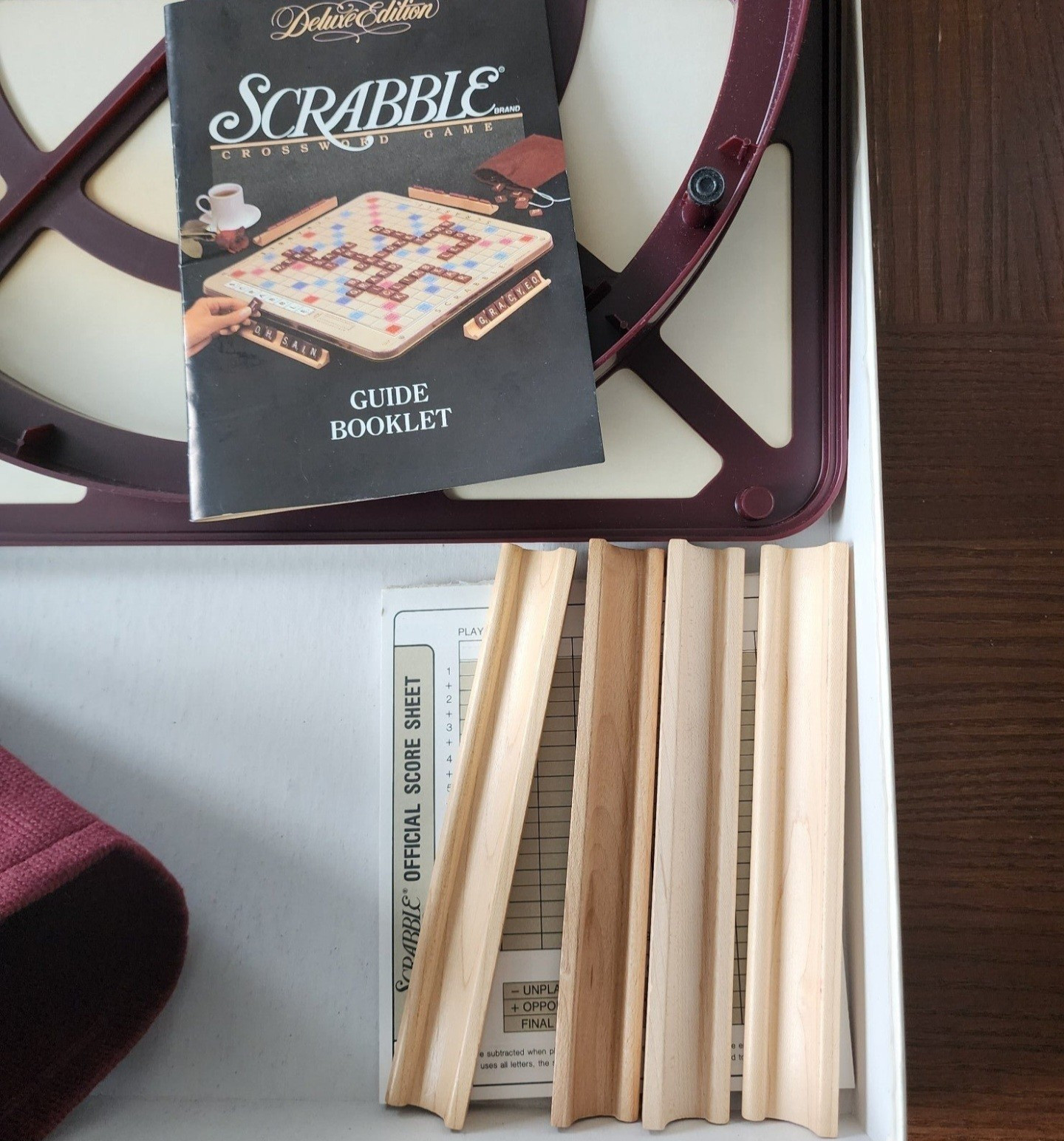 RARE Vintage Deluxe Turntable Scrabble “1989 Edition by MB