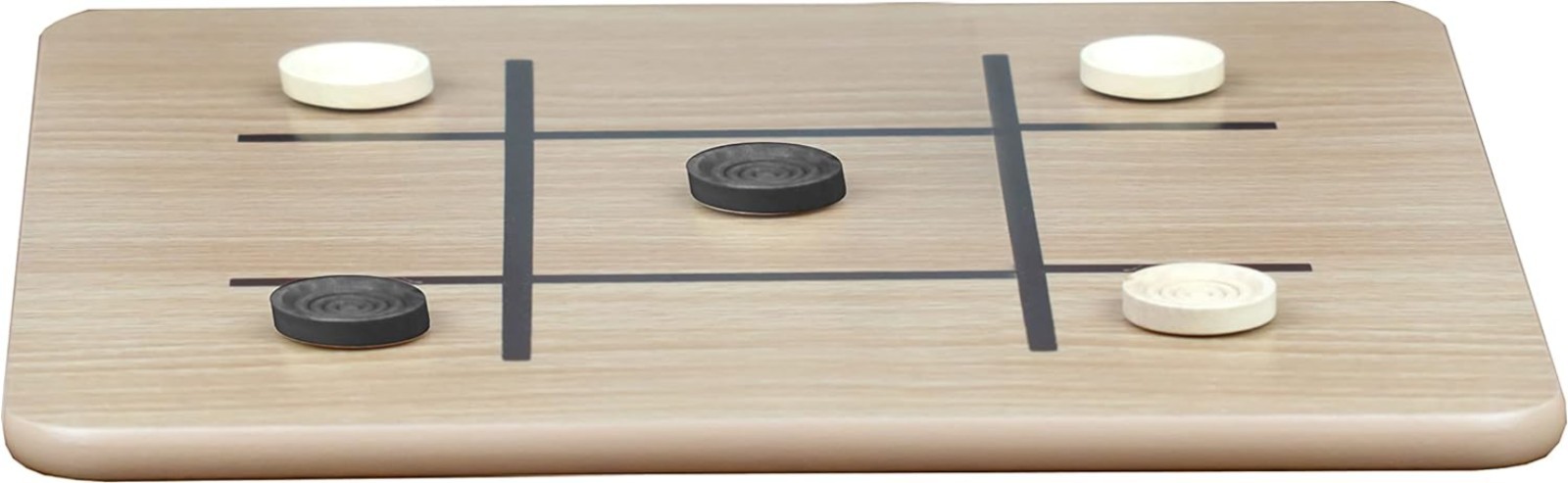 Durable Reversible Board Game Set – Chess, Checkers & Tic-Tac-Toe for Family Fun