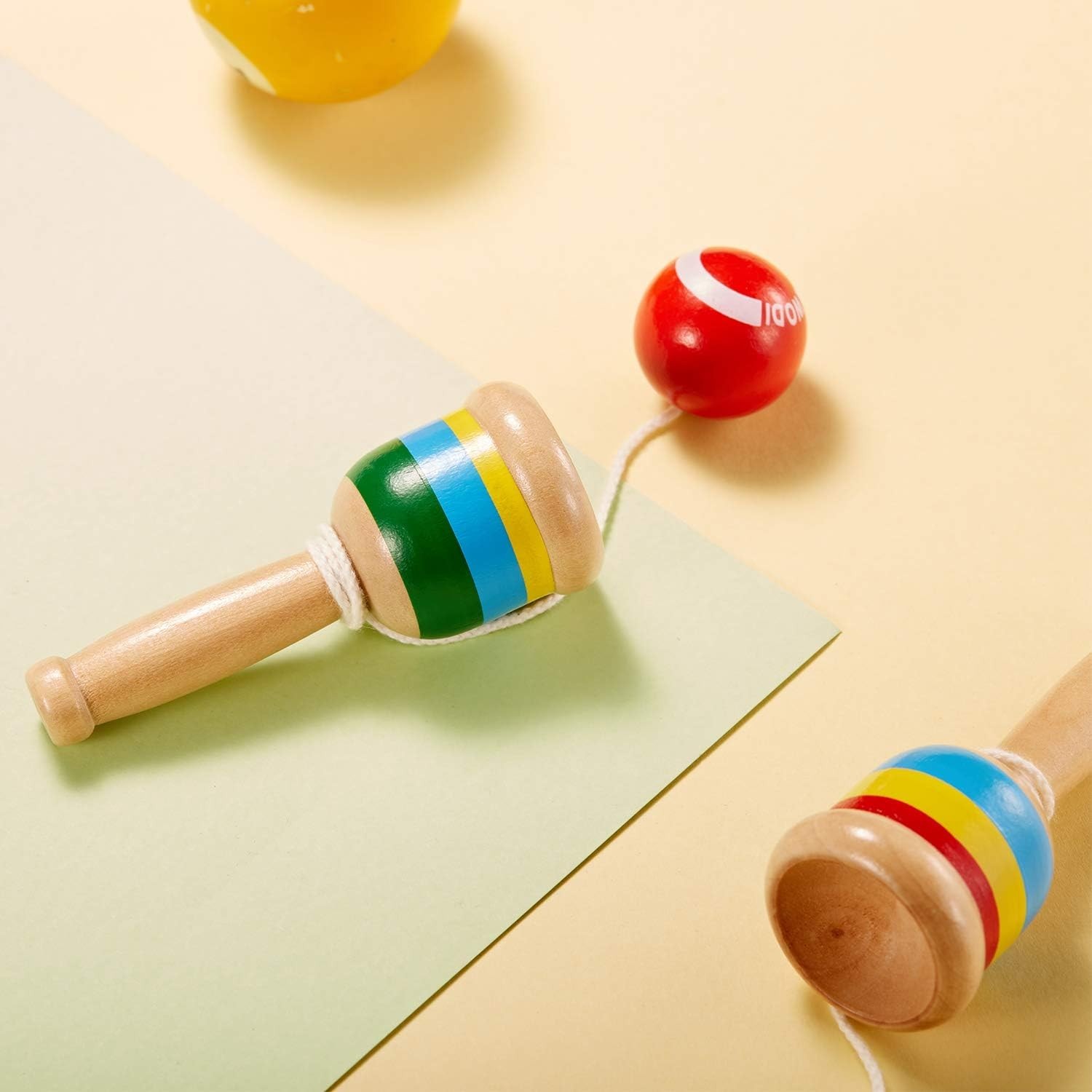 2-Piece Mini Wooden Jacks Game – Fun Hand-Eye Coordination Tool for Youth