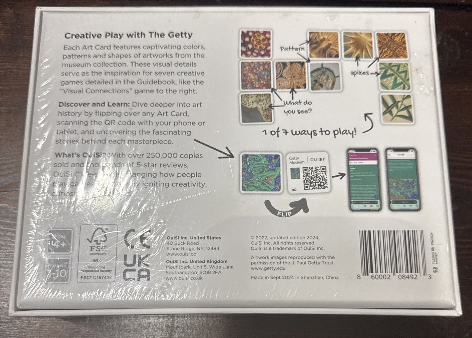 OuiSi Getty Museum Art Card Game “Ignite Creativity” New Unopened