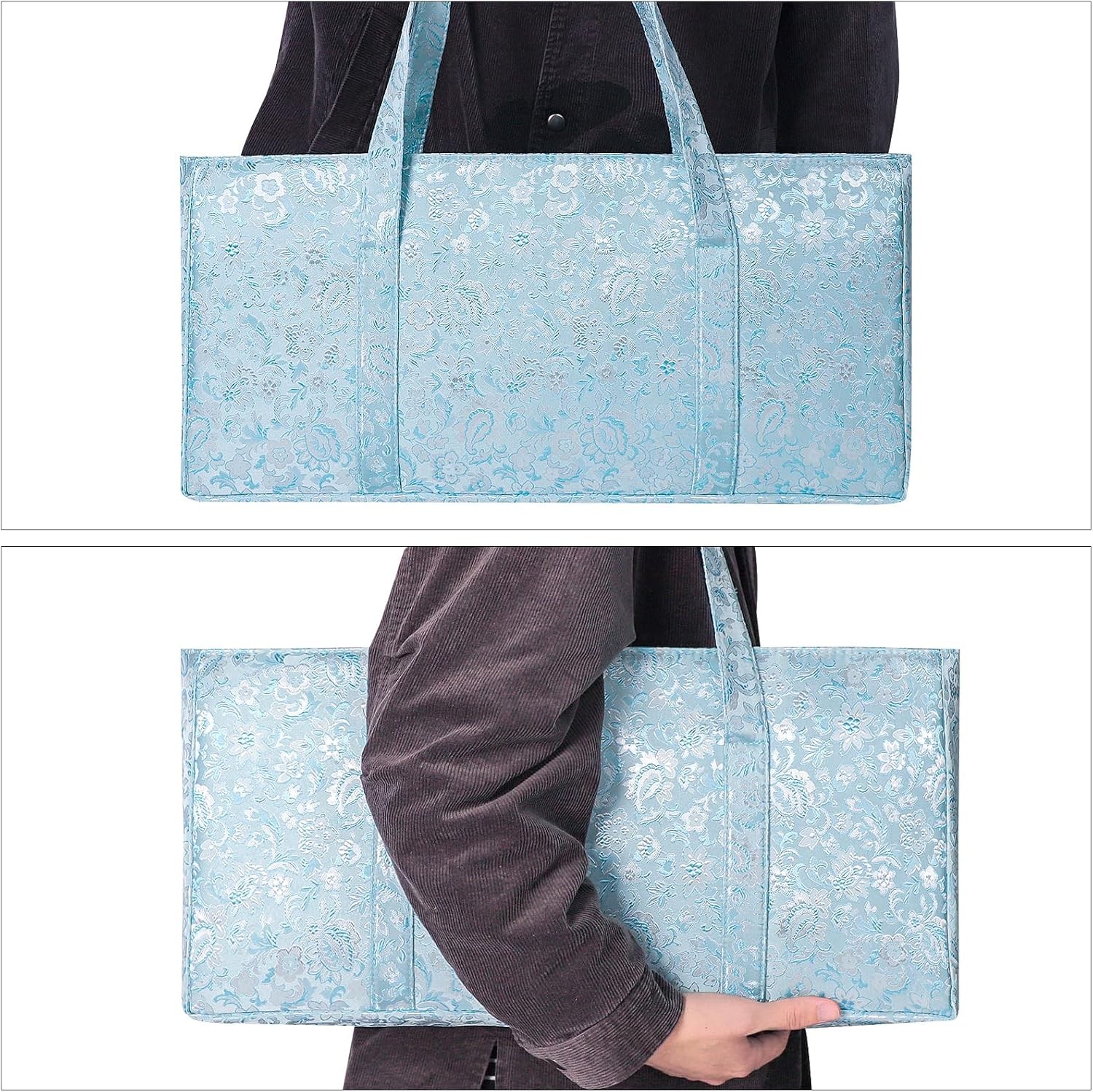American Mahjong Game Set, 166 Light Green Tiles, Blue Bag with Entire Accessori