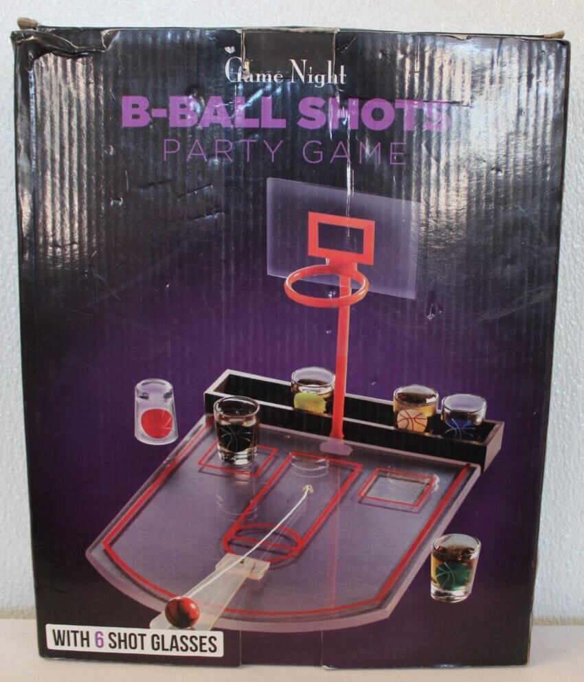 Game Night “B-Ball Shots” Party Game, Drinking Game OPEN BOX