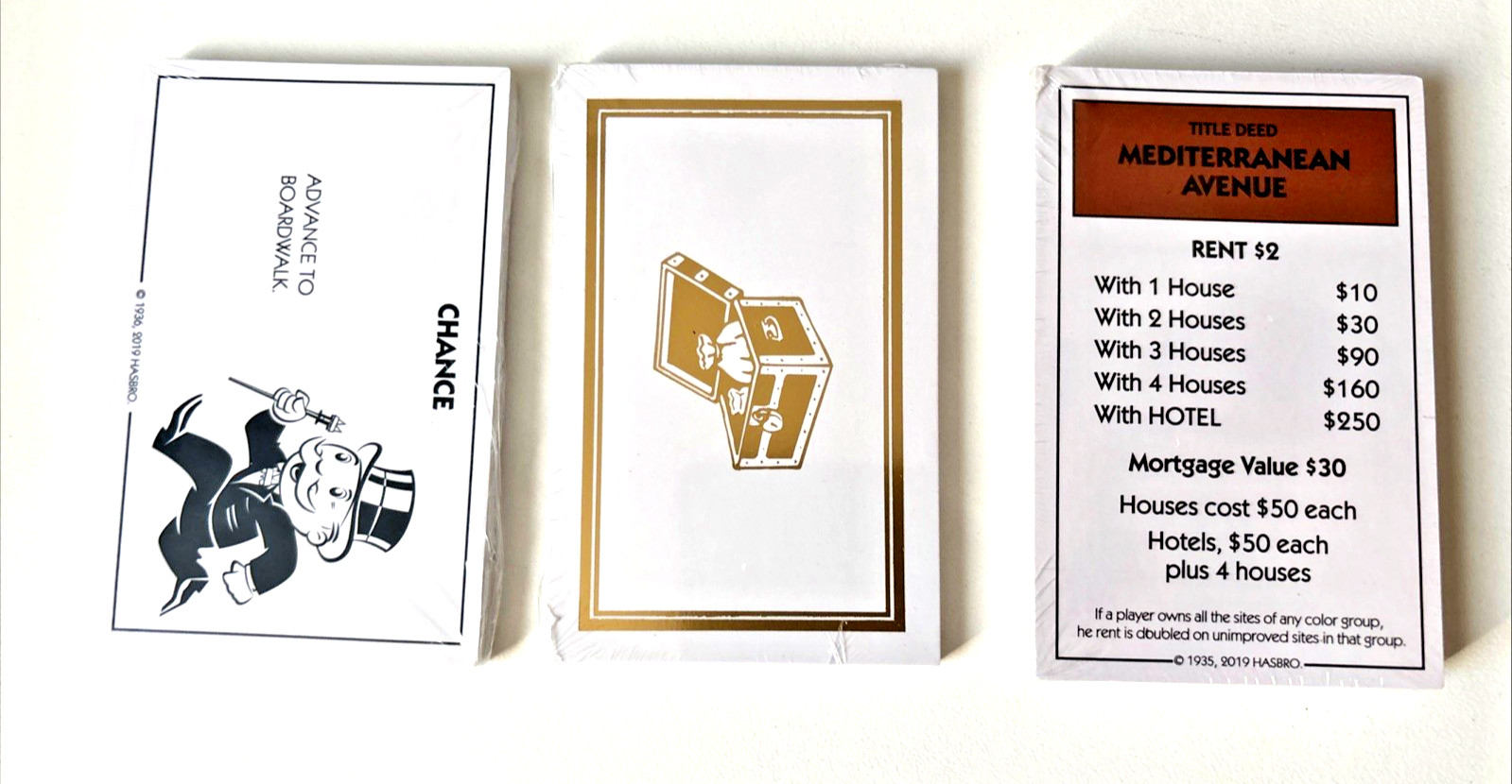 Monopoly Luxury Edition Wooden Board Game Navy Blue Gold Foil WS Game Company