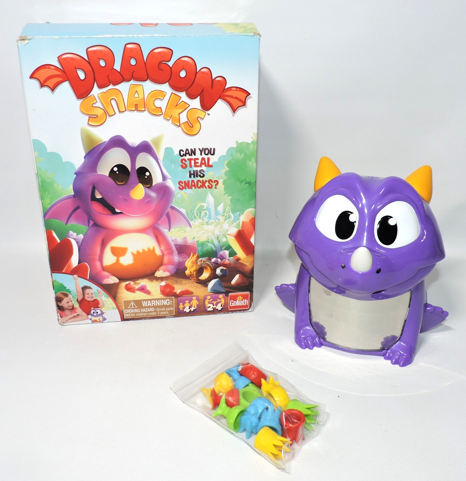 Dragon Snacks Game WORKS COMPLETE w/o Inst. Kids Children Treasure Crown in Box
