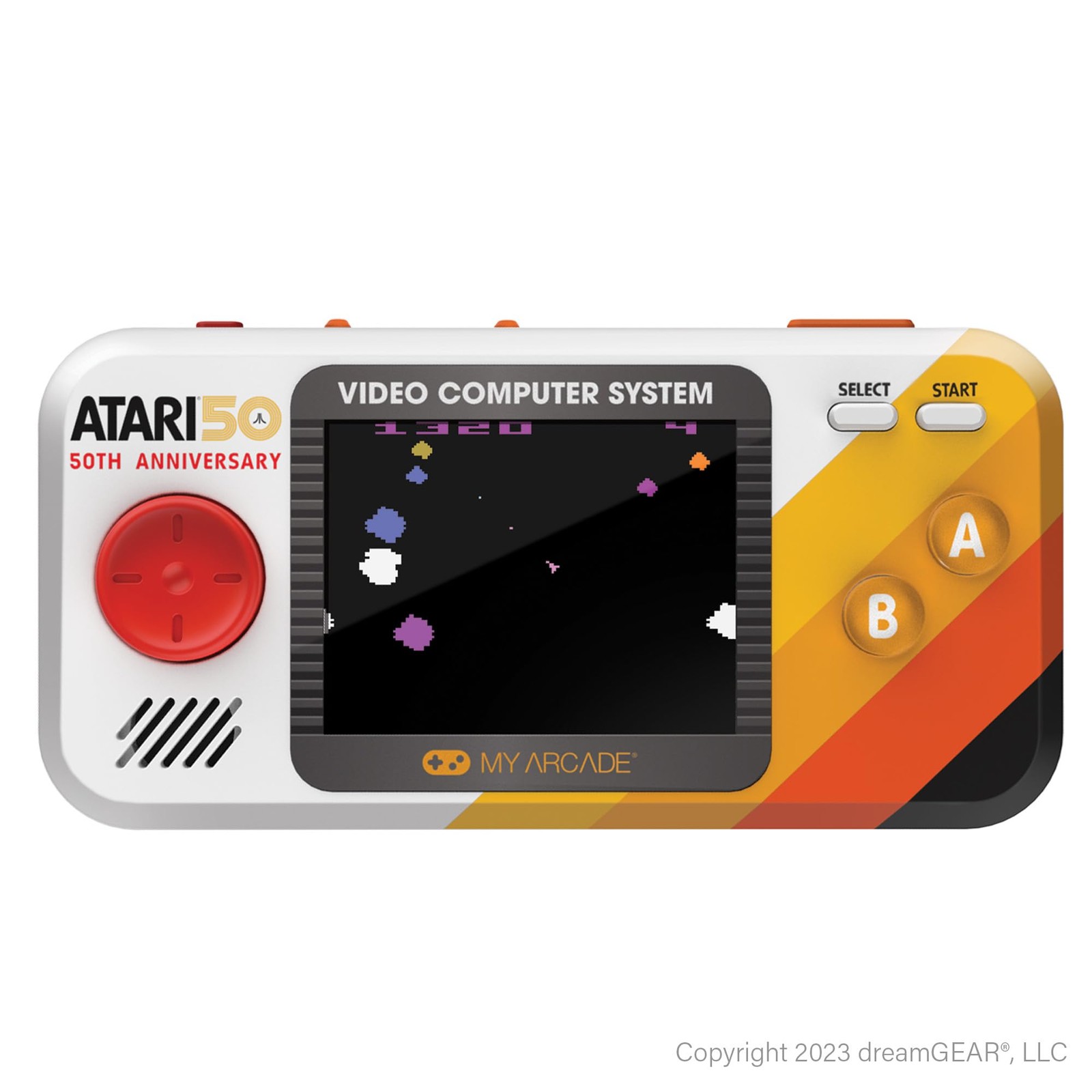 Portable Video Game Console Atari 100 Games Travel Case Included Small Arcade