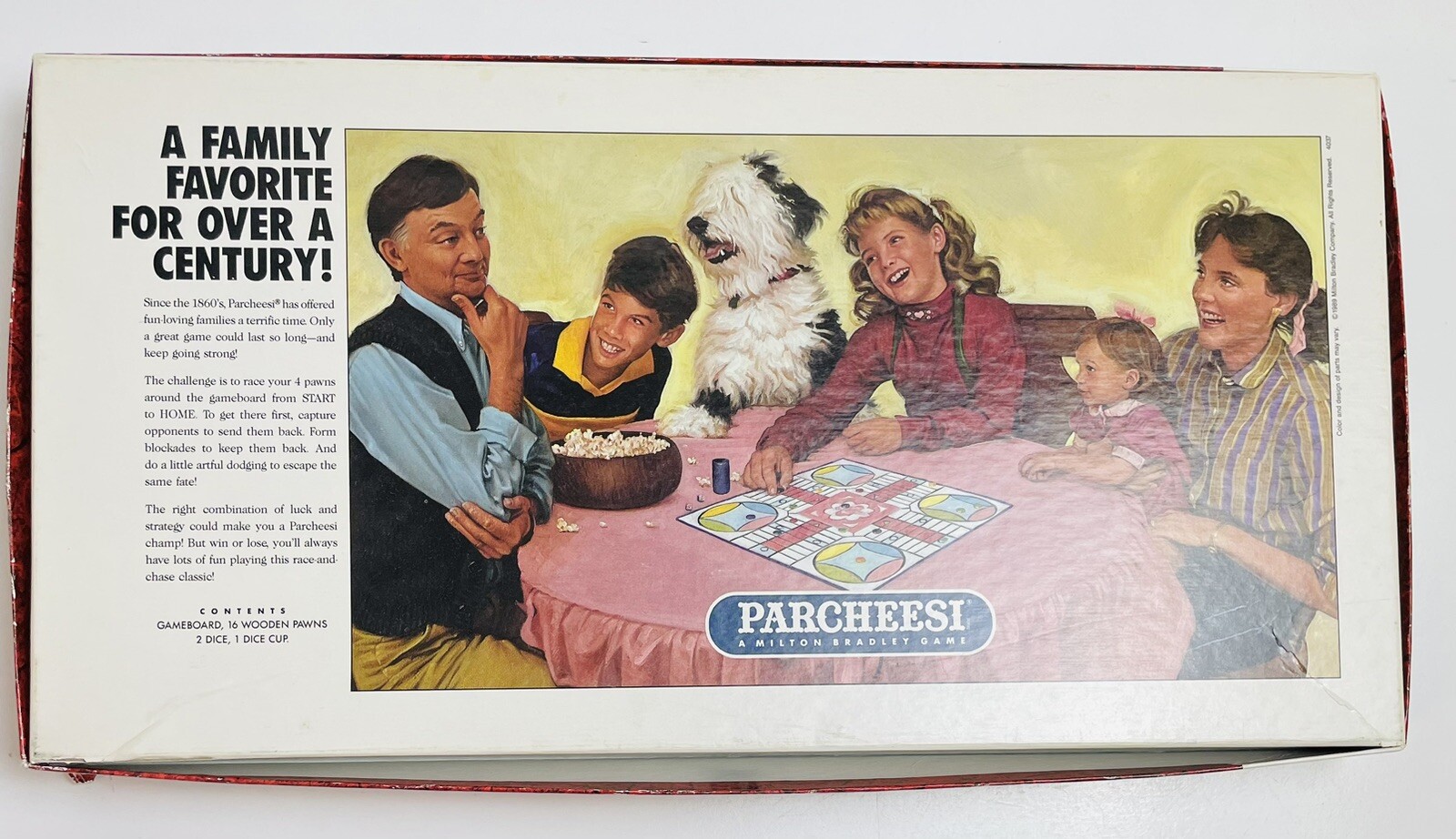 Vintage 1989 Milton Bradley Parcheesi Board Game Complete