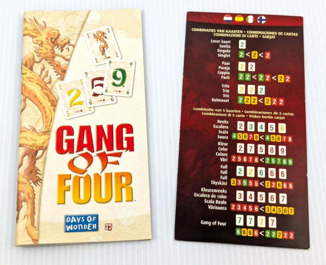 Gang of Four Card Game – Days of Wonder (2005) 100% COMPLETE