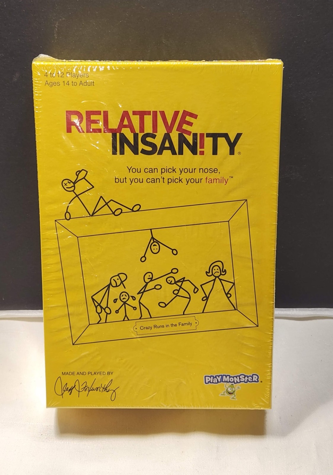 Relative Insanity Party Game By Jeff Foxworthy-Play Monster Card Game, NEW