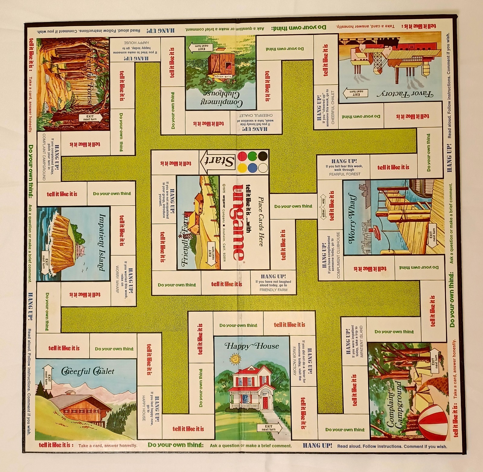 The Ungame Educational Christian Self Expression Therapy Boardgame Complete 70’s