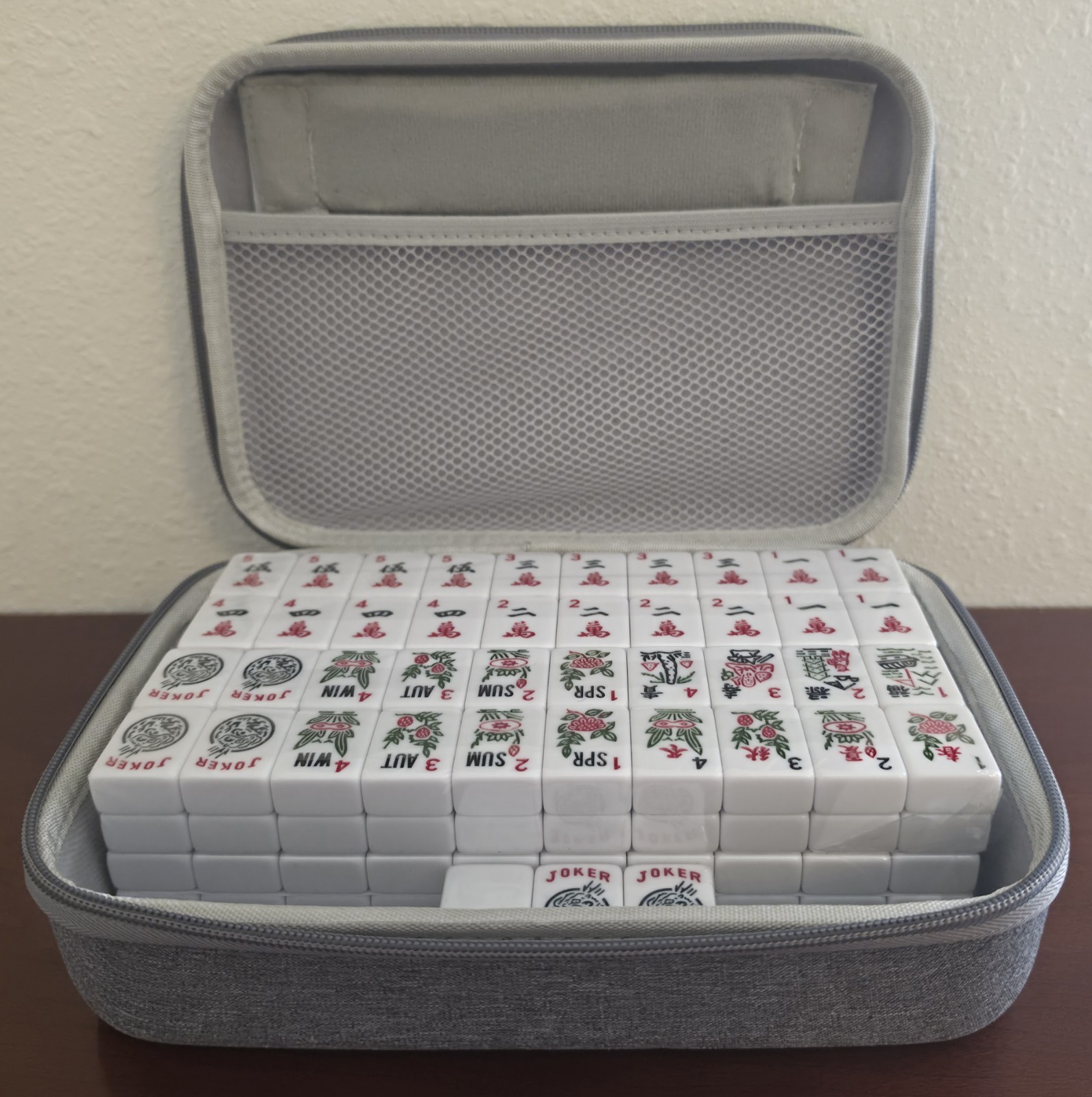 RARE Official BINOOD American Mahjong 166 SEALED Engraved Tiles + Hardshell Case