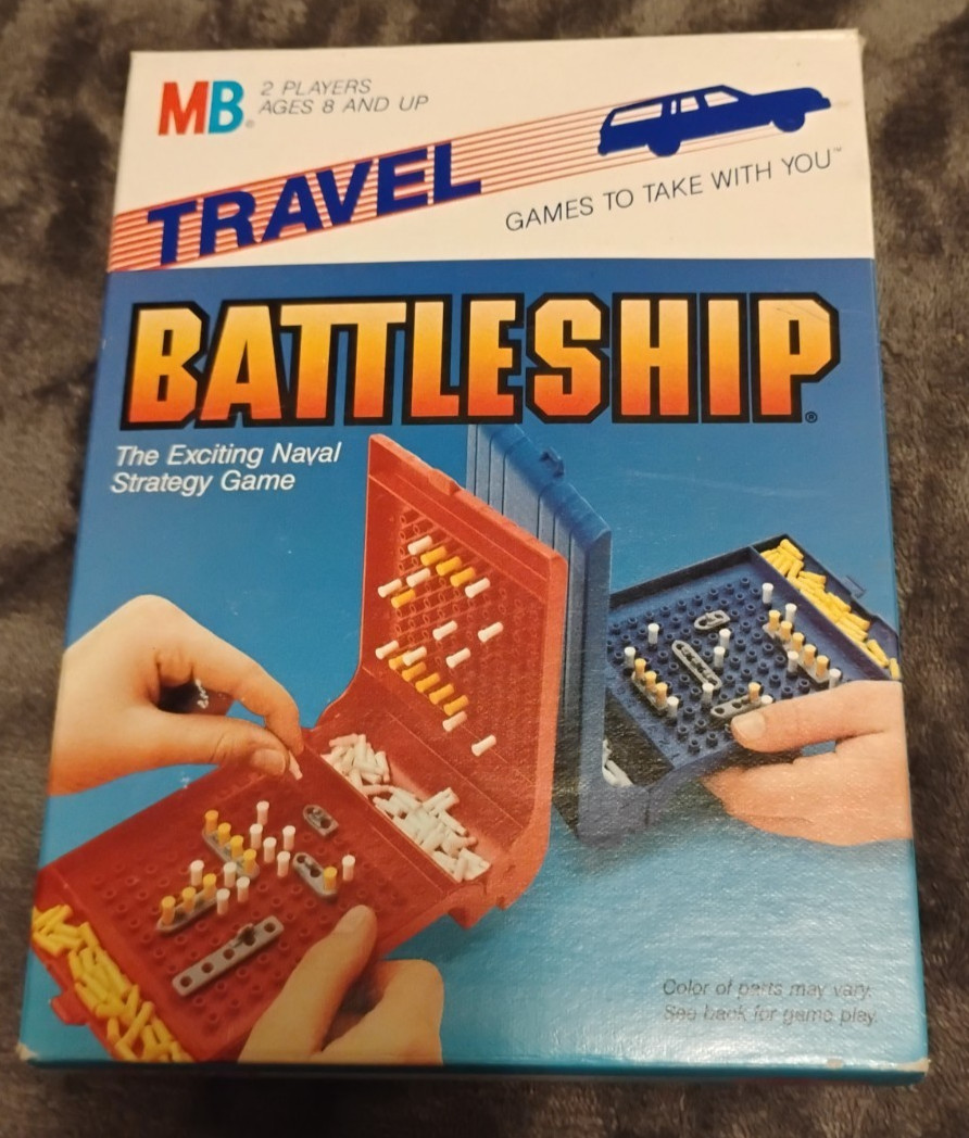Vintage 1986 Travel Battleship Game New in Box Milton Bradley MB Classic