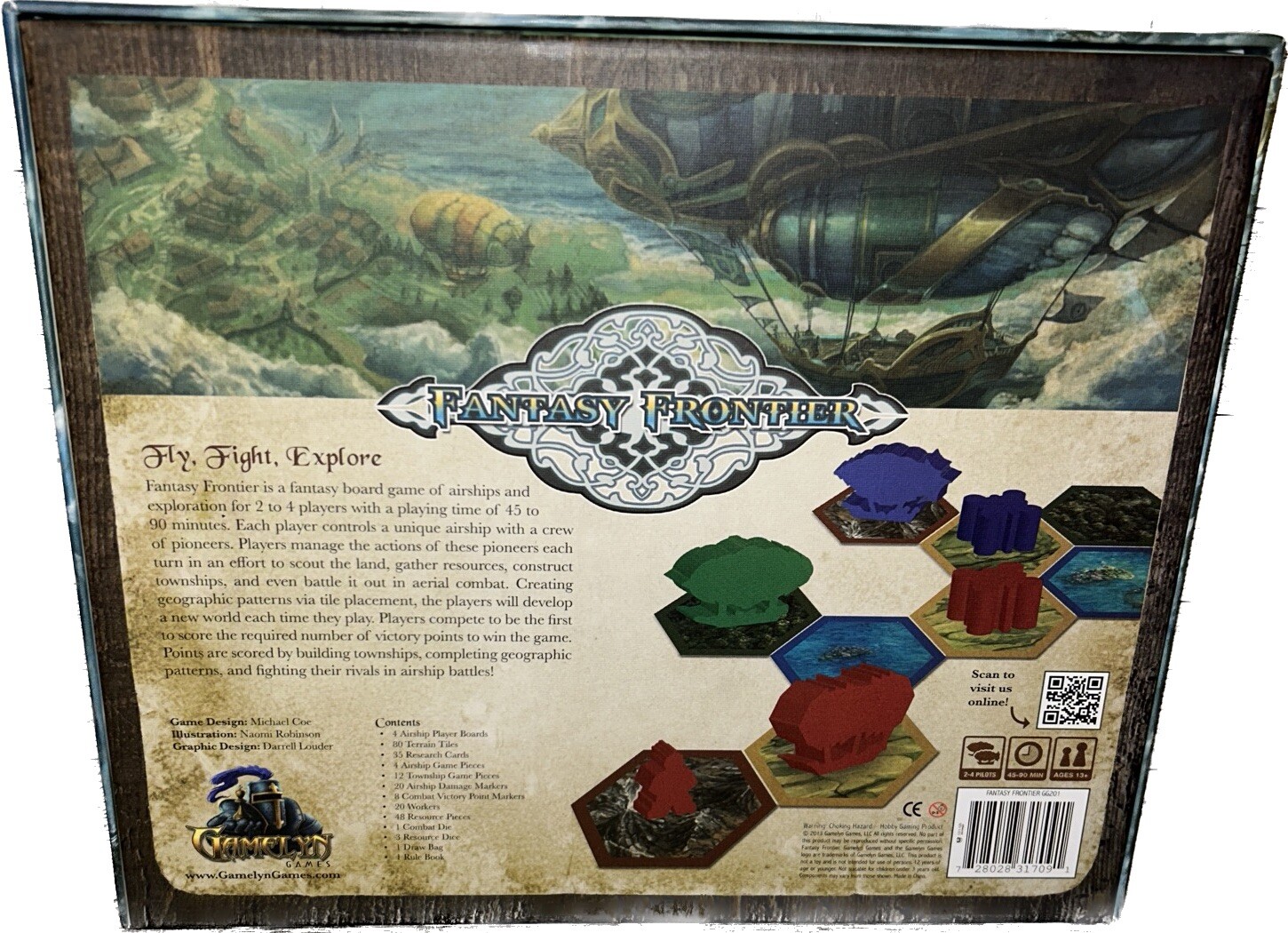 Gamelyn Games: Fantasy Frontier Board Game Fight, Fly, Explore (Complete, 2013)