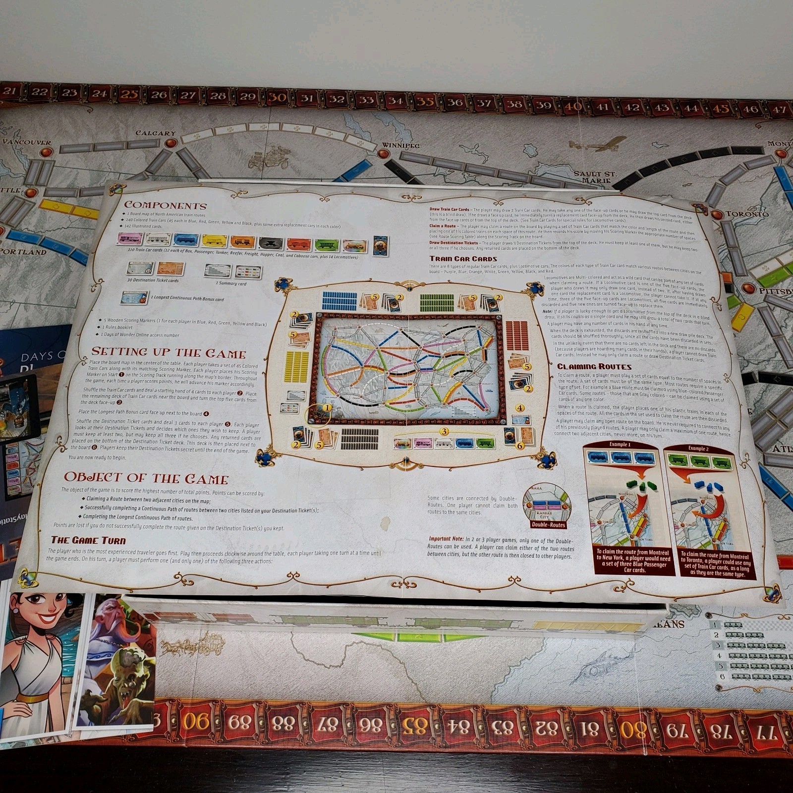 Ticket to Ride COMPLETE Days of Wonder 2016 Trains America US Great Condition