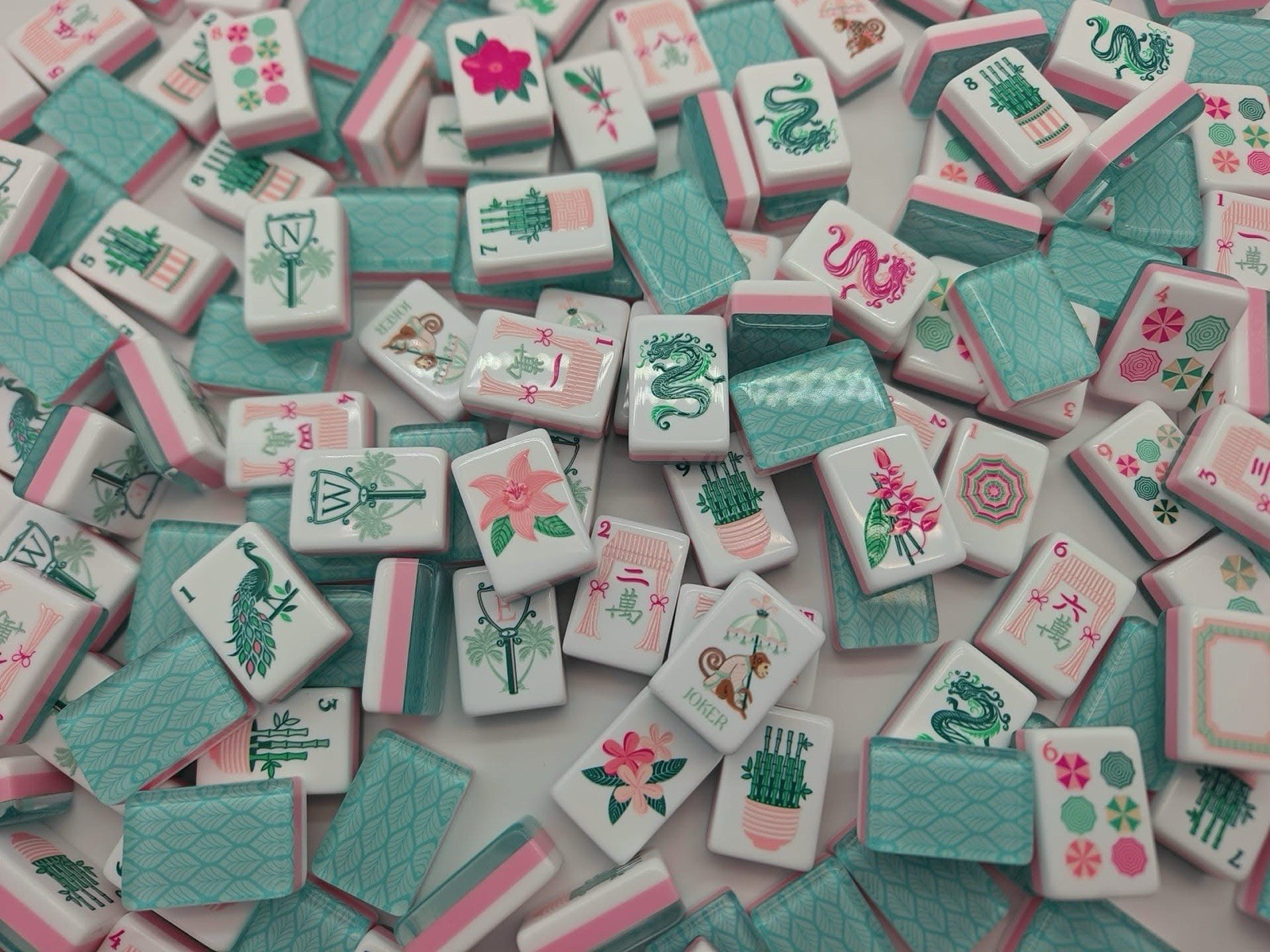 Cabana Lounge Inspired 3-Layer American Mahjong Tiles