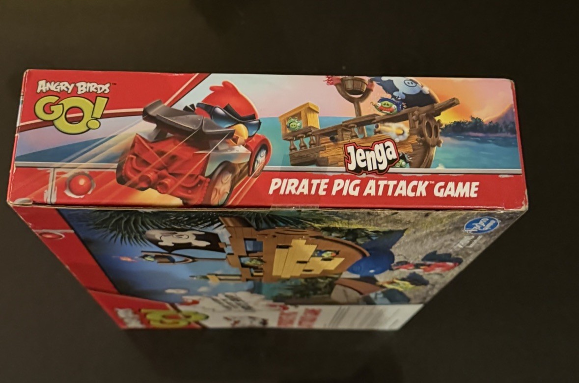 Hasbro Gaming Angry Birds Go! Jenga Pirate Pig Attack Skill & Action Game 2013