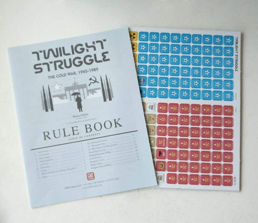 Twilight Struggle Deluxe Edition Cold War Strategy Board Game for Adults
