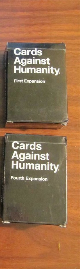 4 Fluxx games + Exploding Kittens, Bohnanza, Cards Against Humanity + expansions