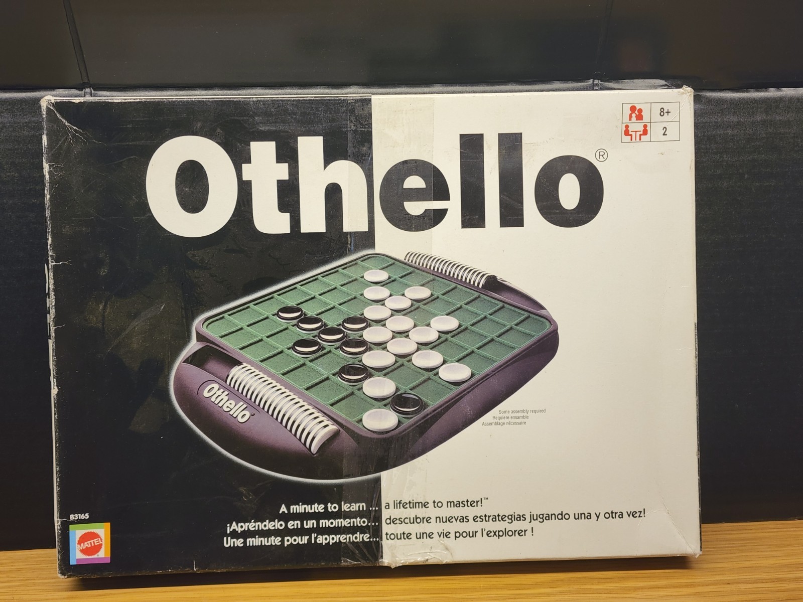 2002 OTHELLO Board Game Strategy Brain Teaser Family Classic MATTEL EUC Complete