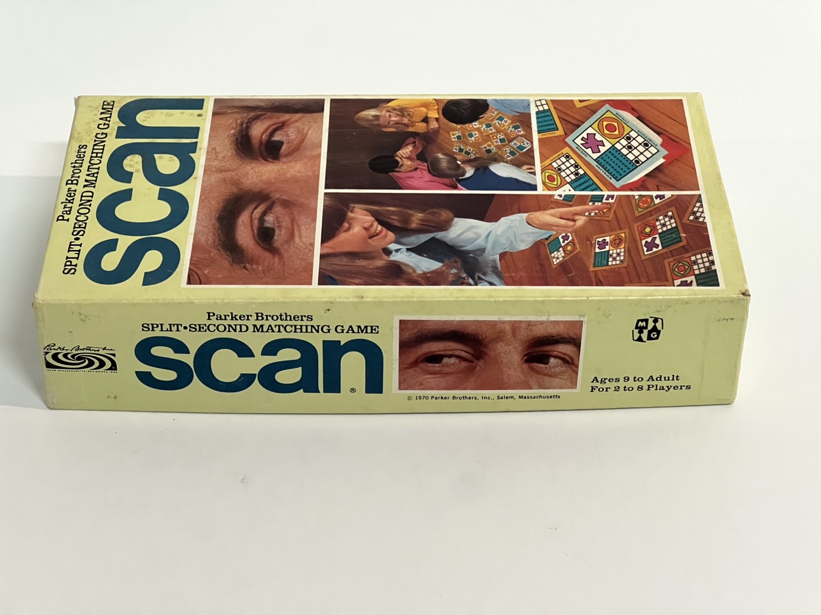 VINTAGE Scan Matching Game COMPLETE Parker Brothers 1970 Family Pictures
