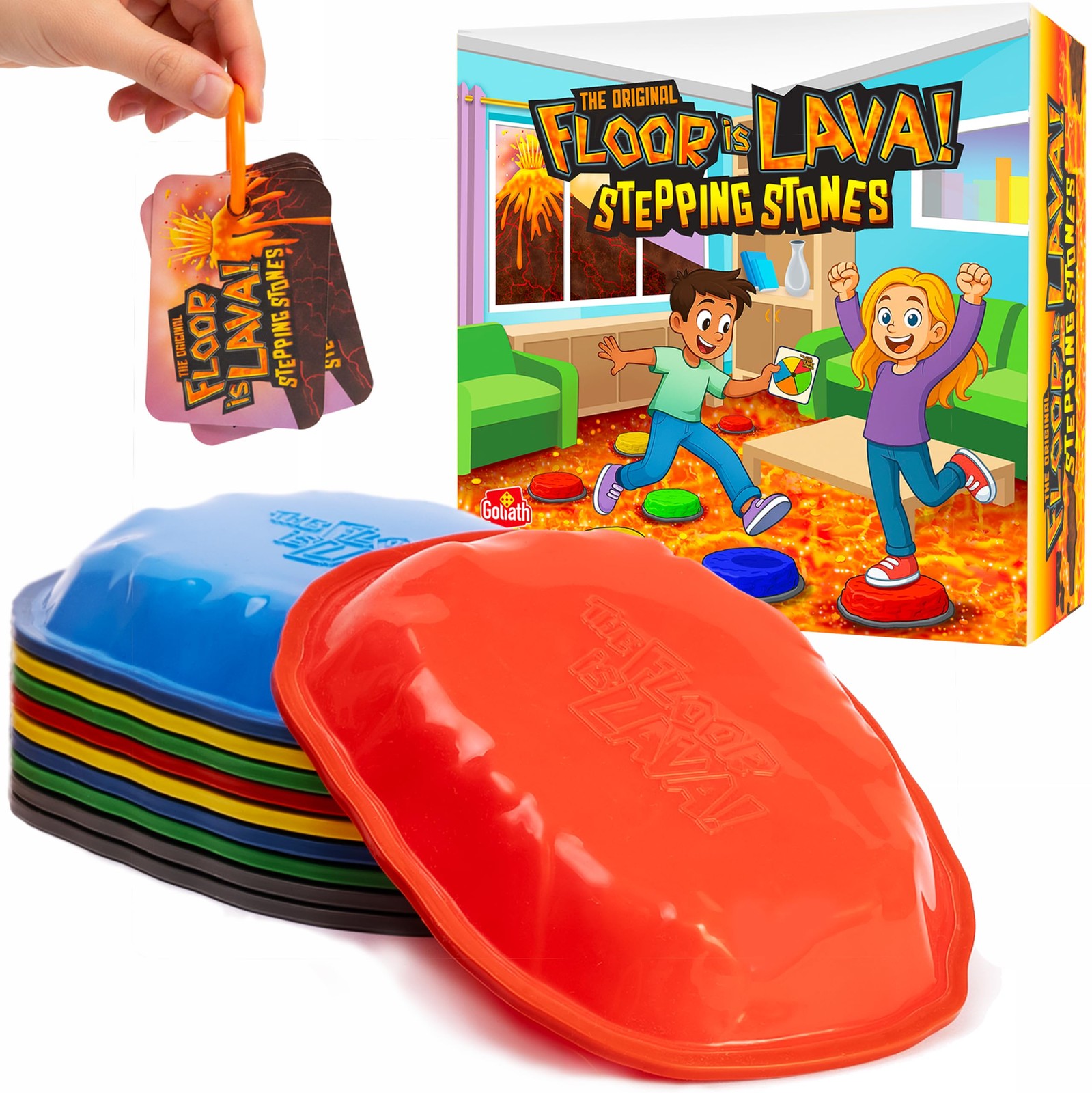 Floor is Lava Game Interactive Stepping Stones Kids Adults Goliath Original Safe