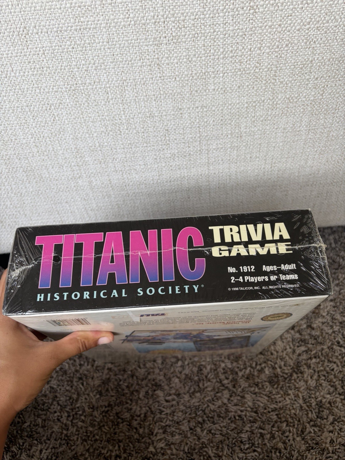 Talicor Titanic Historical Society Trivia Game 2-4 Players Adult 1998 MPN 1912