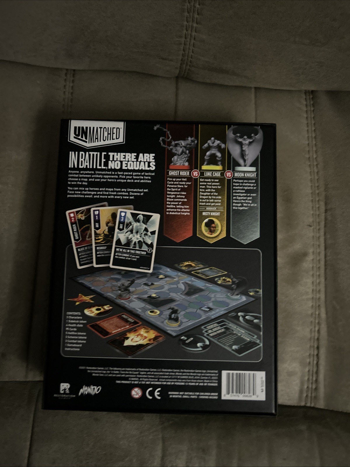 Marvel – Unmatched: Redemption Row Board Game – Restoration Games Box Only
