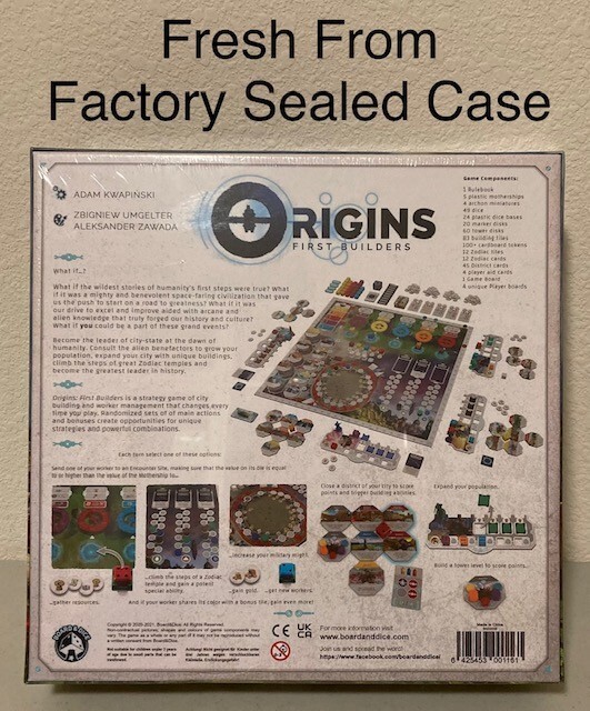 Origins First Builders by Adam Kwapinski New and Factory Sealed Slight Dent