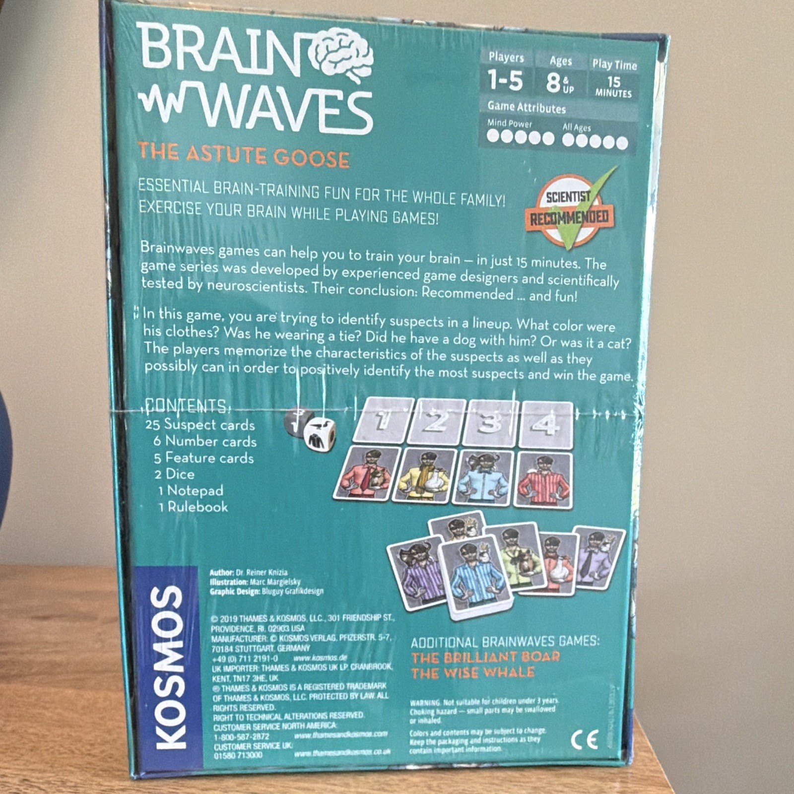 KOSMOS Brainwaves: The Astute Goose Memory Game, Award Winner, 8+, 1P 2020