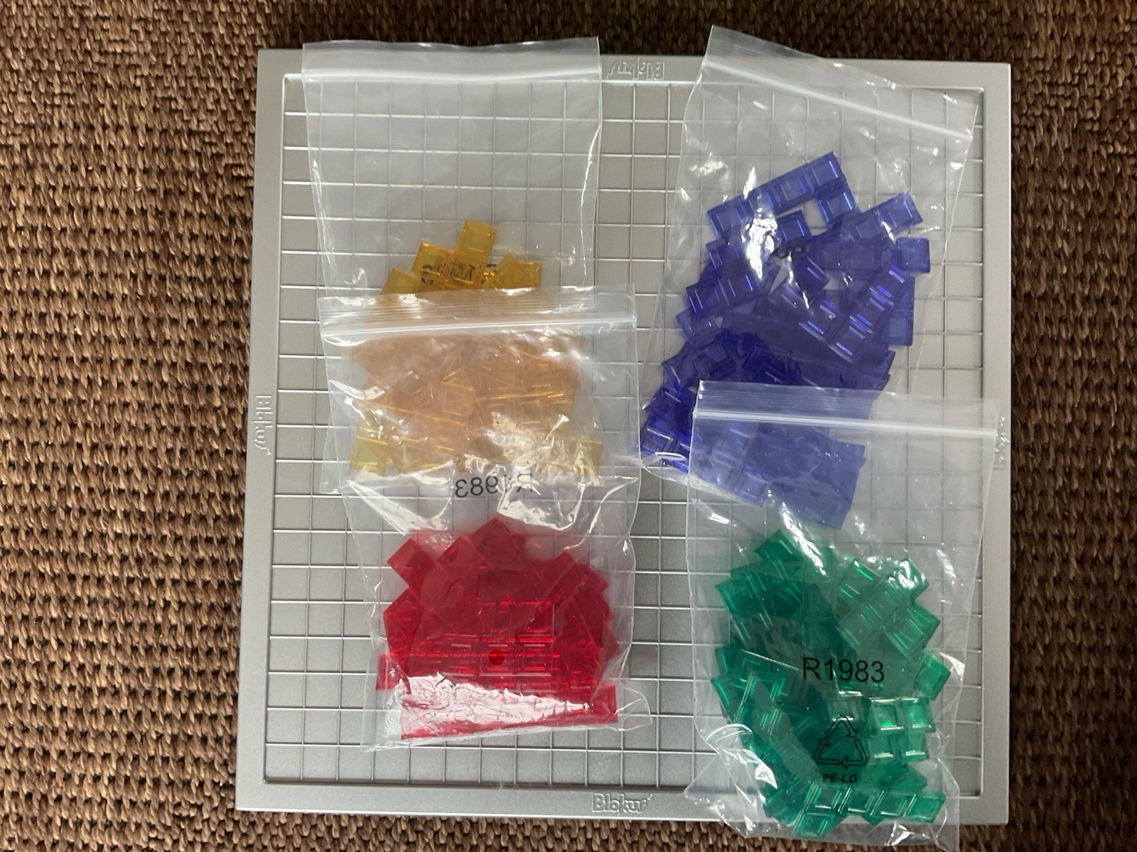Mattel Games Blokus XL Board Games for Family Night Open And Damaged Box See Pic