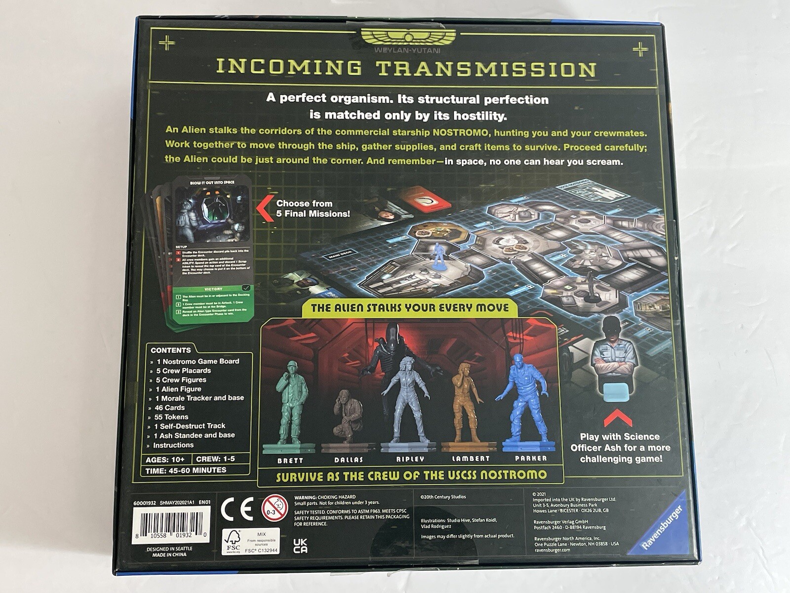 Alien Fate of The Nostromo Board GameFrom Ravensburger