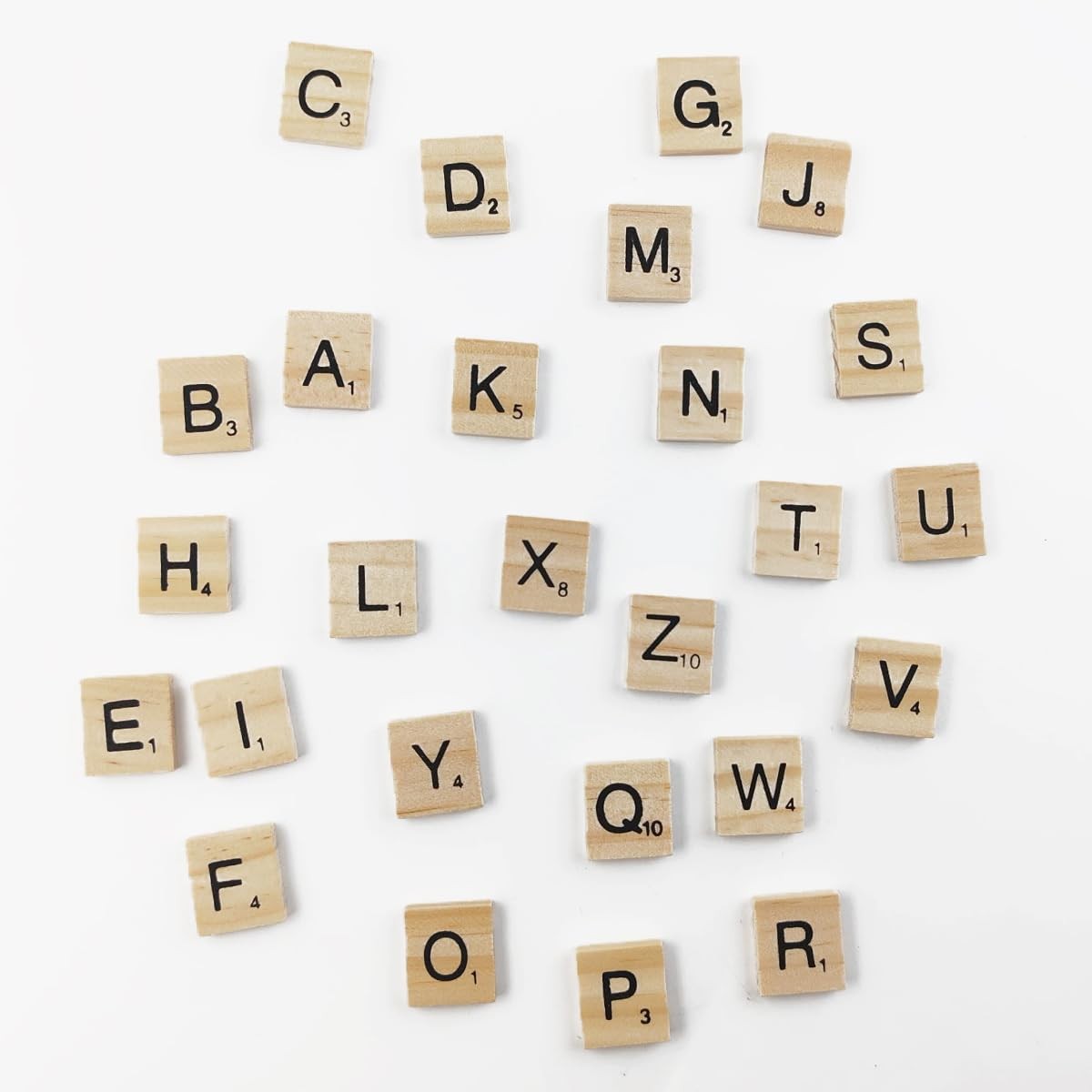 1000PCS Wooden Letter Tiles, A-Z Capital Letters for Crafts, Spelling, Tiles …