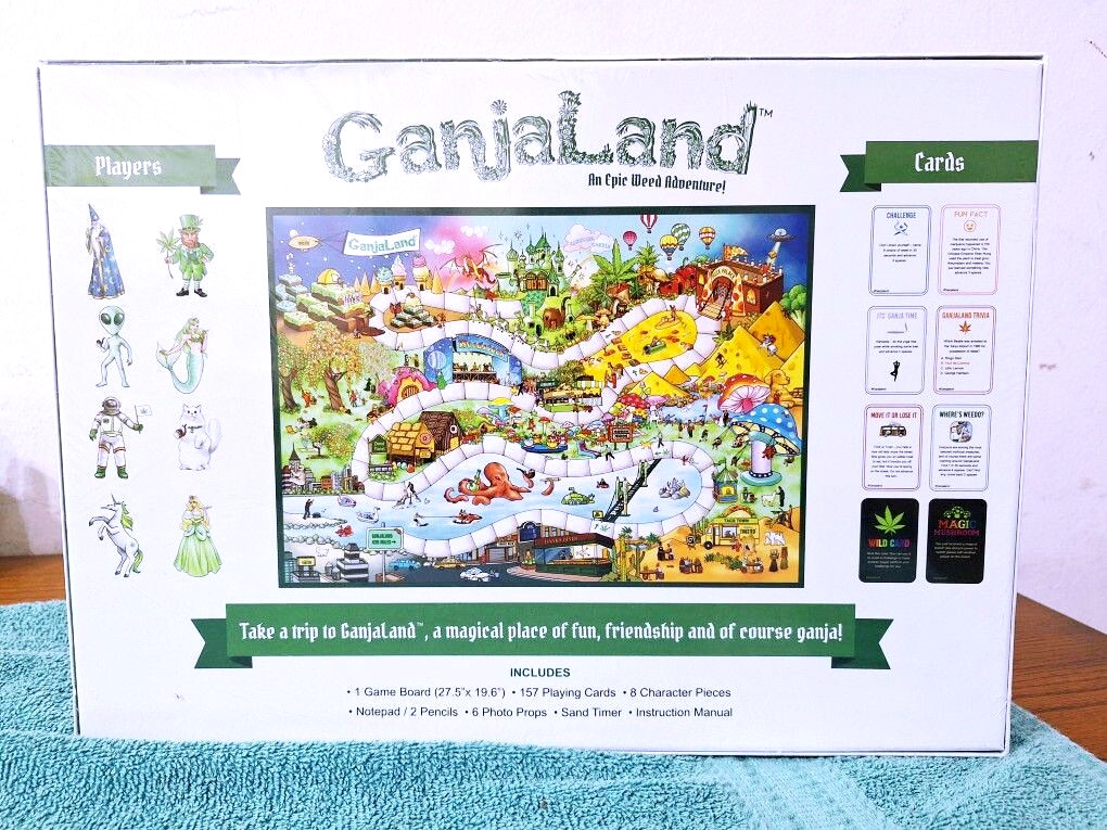 New/Sealed! Ganjaland – The Epic Weed Adventure Board Game