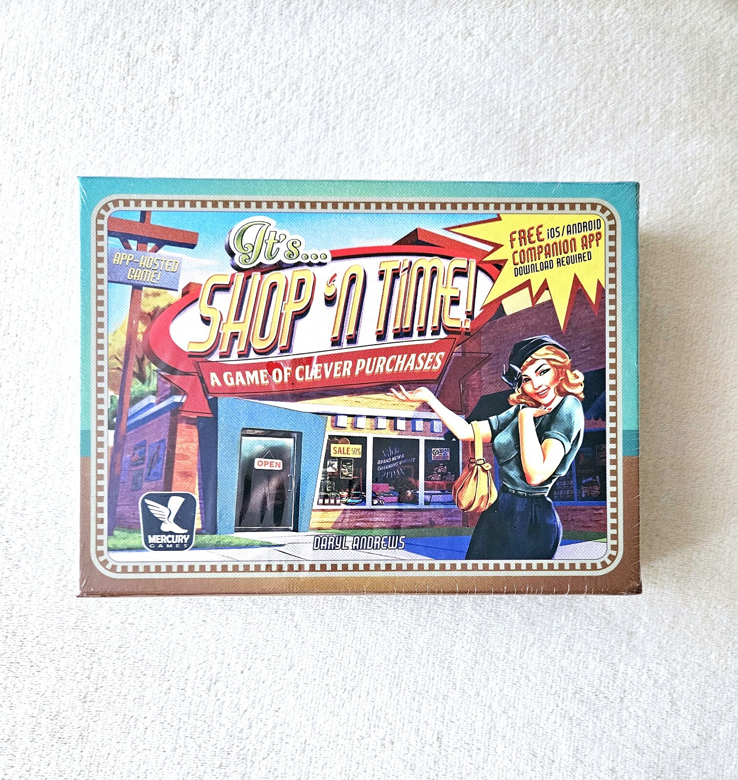 Mercury Games Shop N Time Family Board Game Clever Purchases, Free DL New Sealed