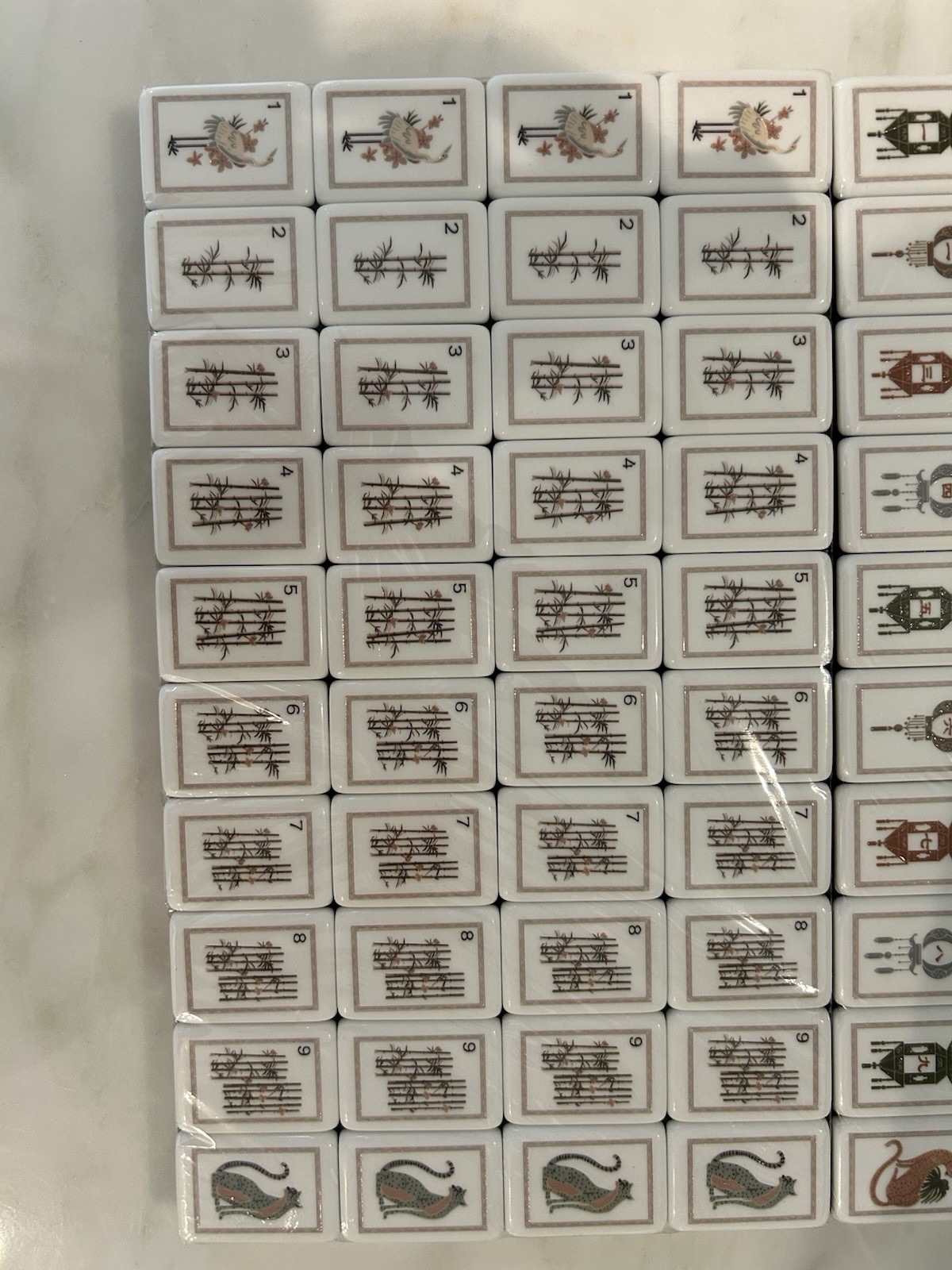 Mahjong Tiles Tortoise White Lotus Zen