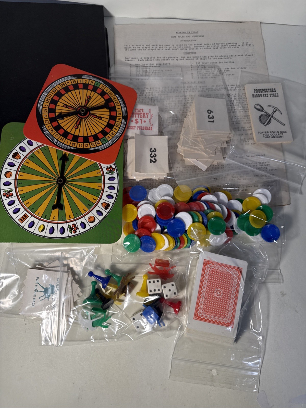 Vintage Weekend In Vegas Game by Athol Game Co – 1974 Edition – Complete!