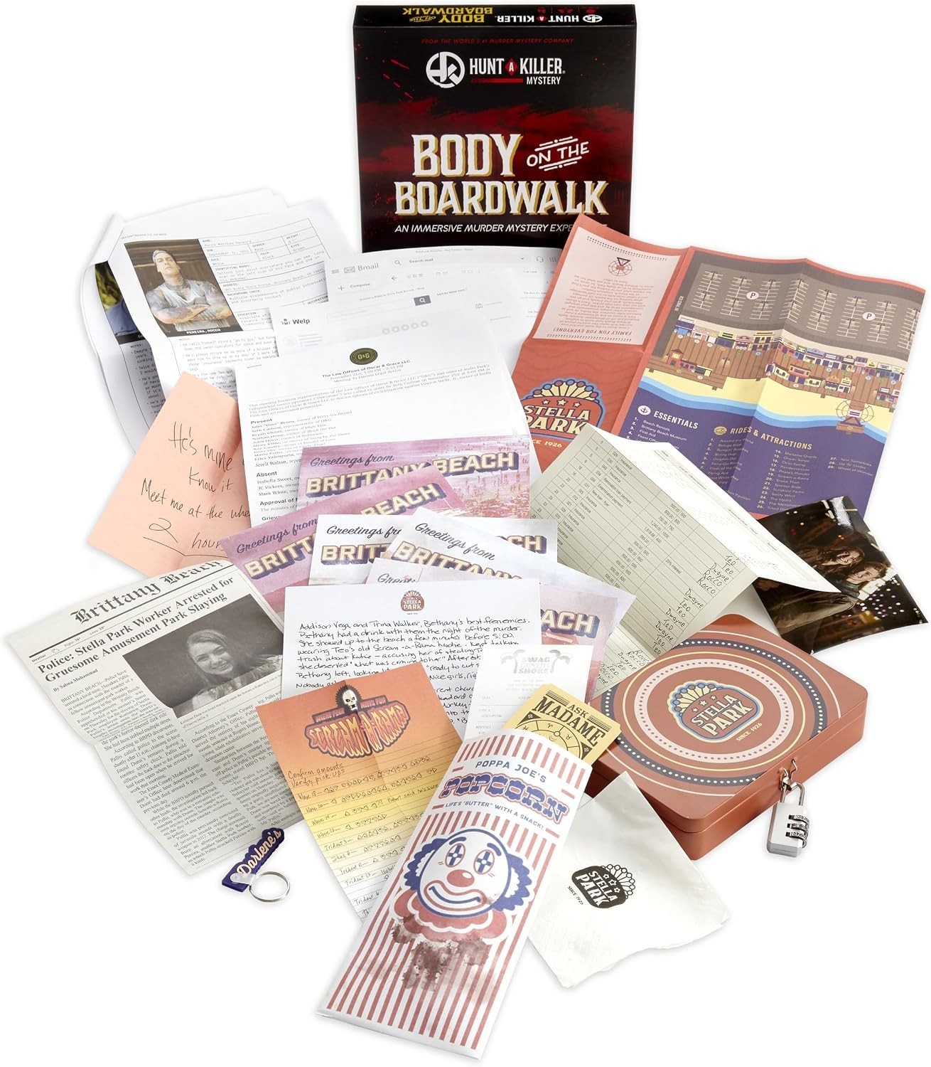 Interactive Amusement Park Killer Mystery Box