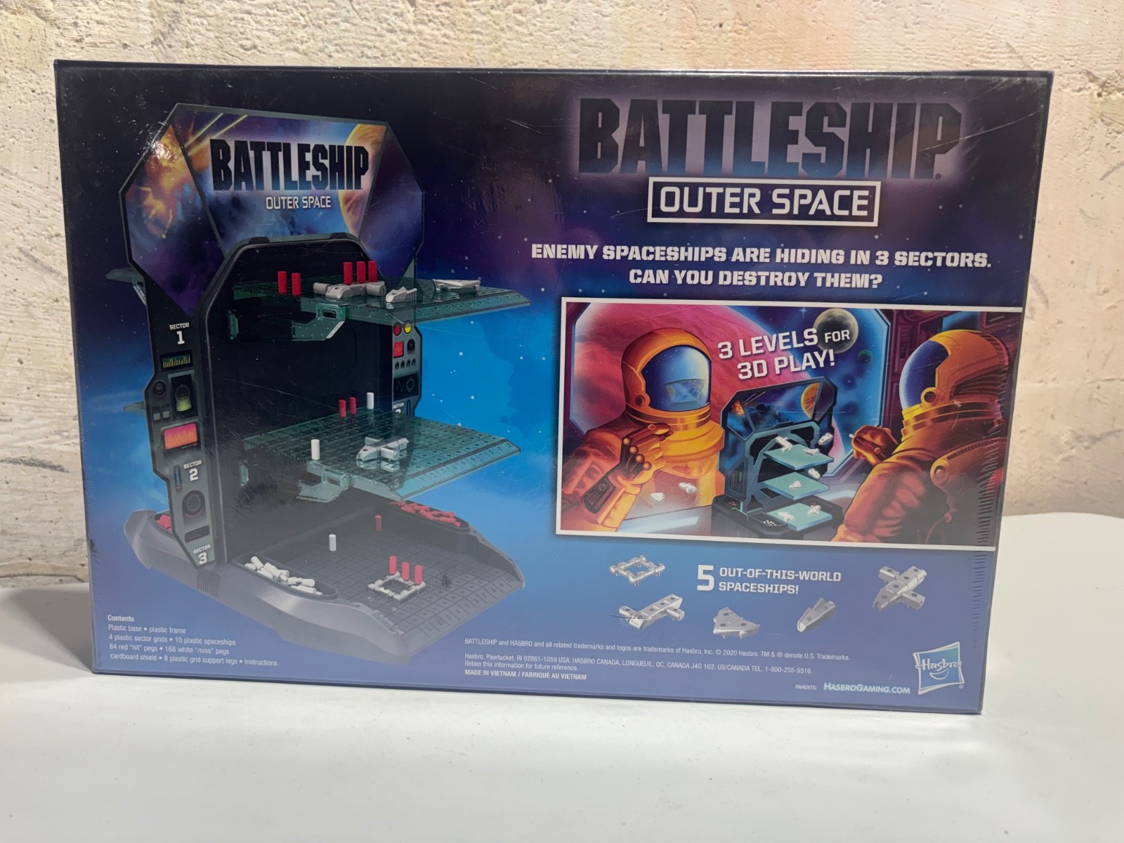 Battleship Outer Space 3D Battle for the Universe Board Game New Sealed Hasbro