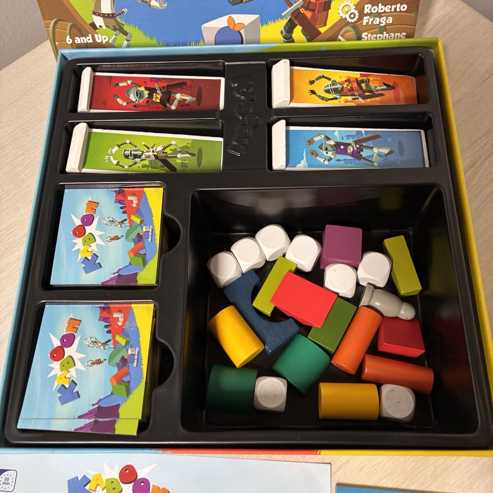 Blue Orange Kaboom Stacking Crashing Building Board Game Strategy 90% Complete