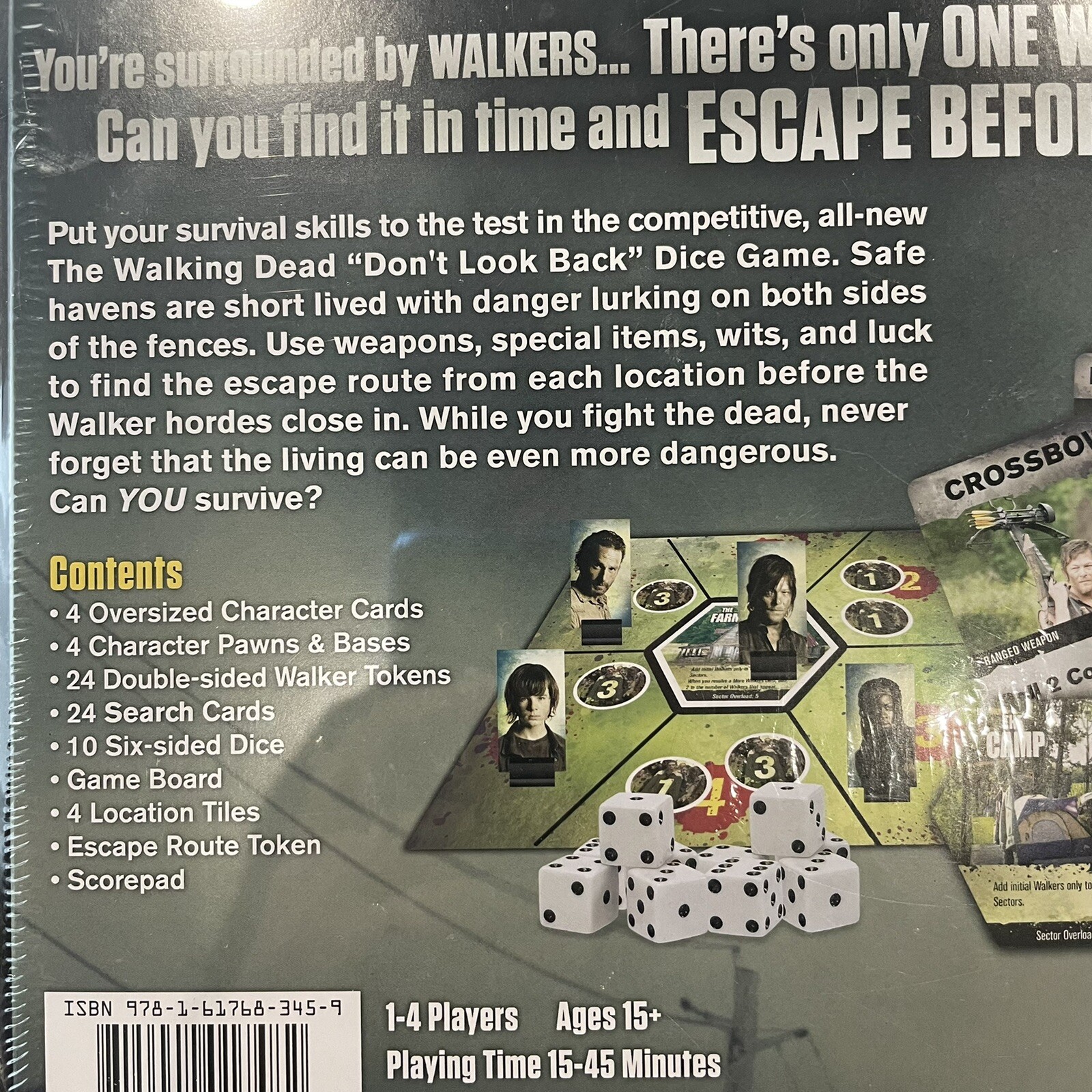 AMC’s The Walking Dead Don’t Look Back Dice Game – NEW – Cryptozoic Game Night