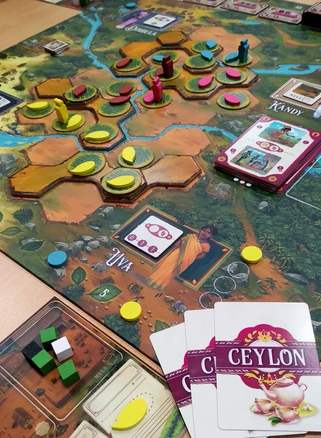 Ceylon Euro-Style Tea Trade Board Game by Ludo Nova