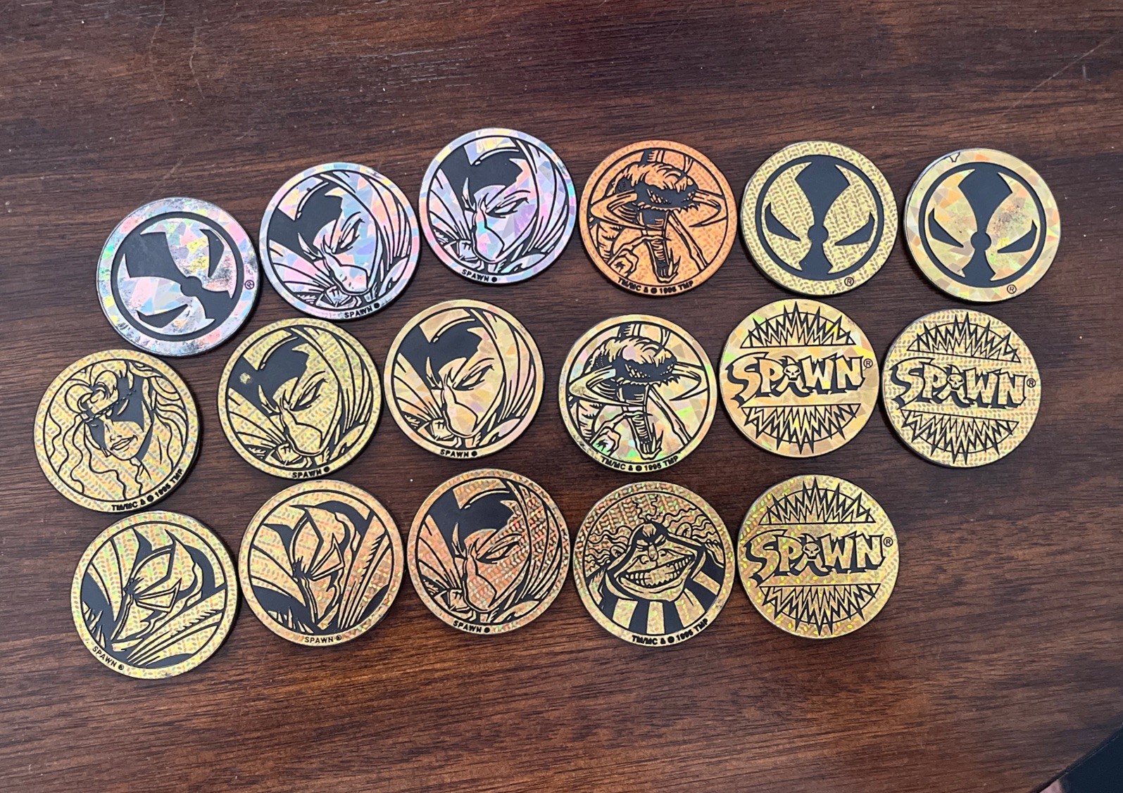 Lot of 17 SPAWN Kini Slammers Authentic The World POG Federation Todd McFarlane