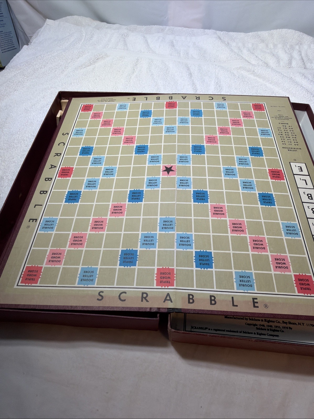 Vintage 1976 SelRight Selchow & Righter Scrabble Board Game Pre-owned ready2Play