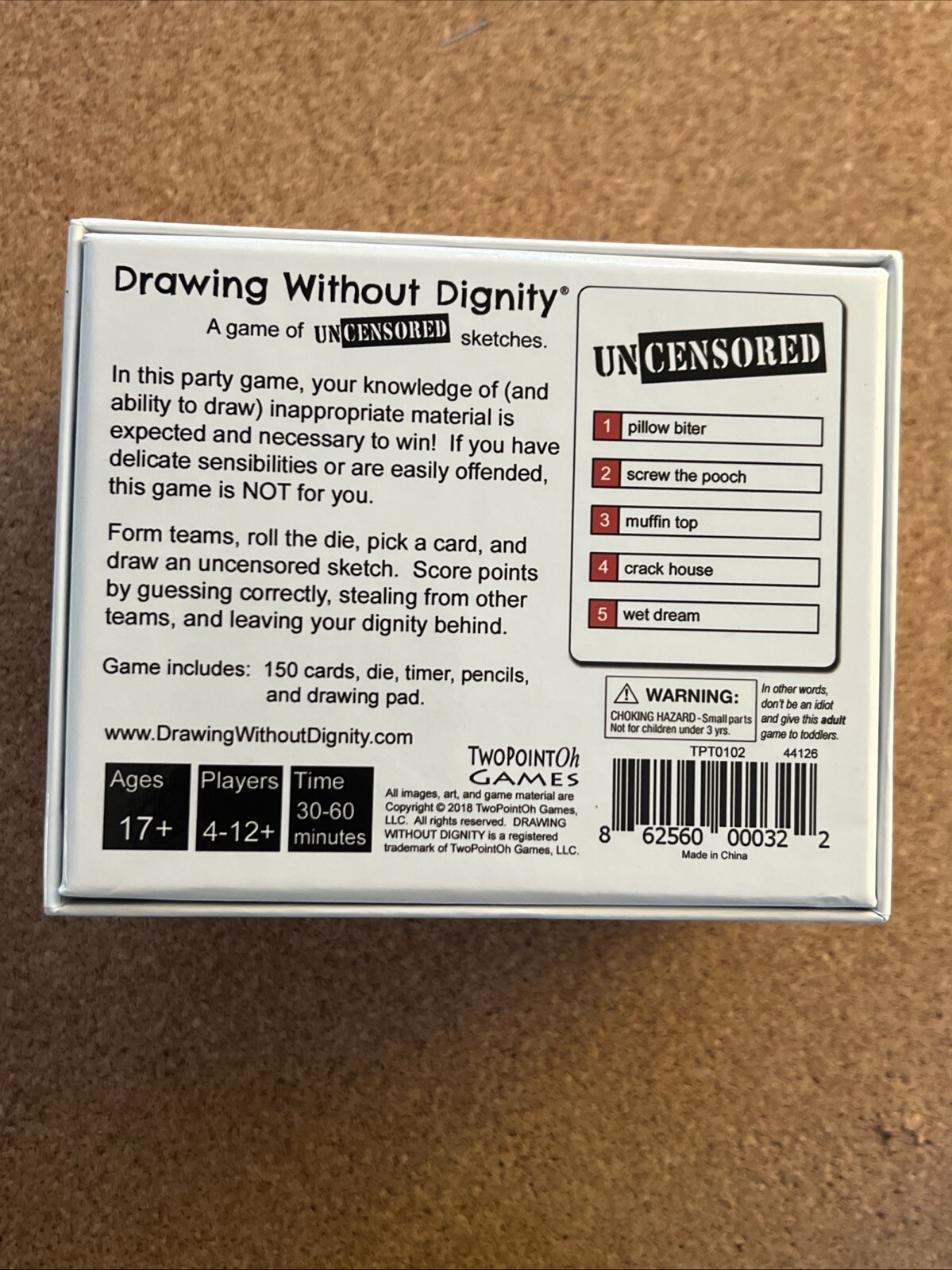 Drawing Without Dignity Game Uncensored Sketches Ages 17+ (Unsealed/Never Used)