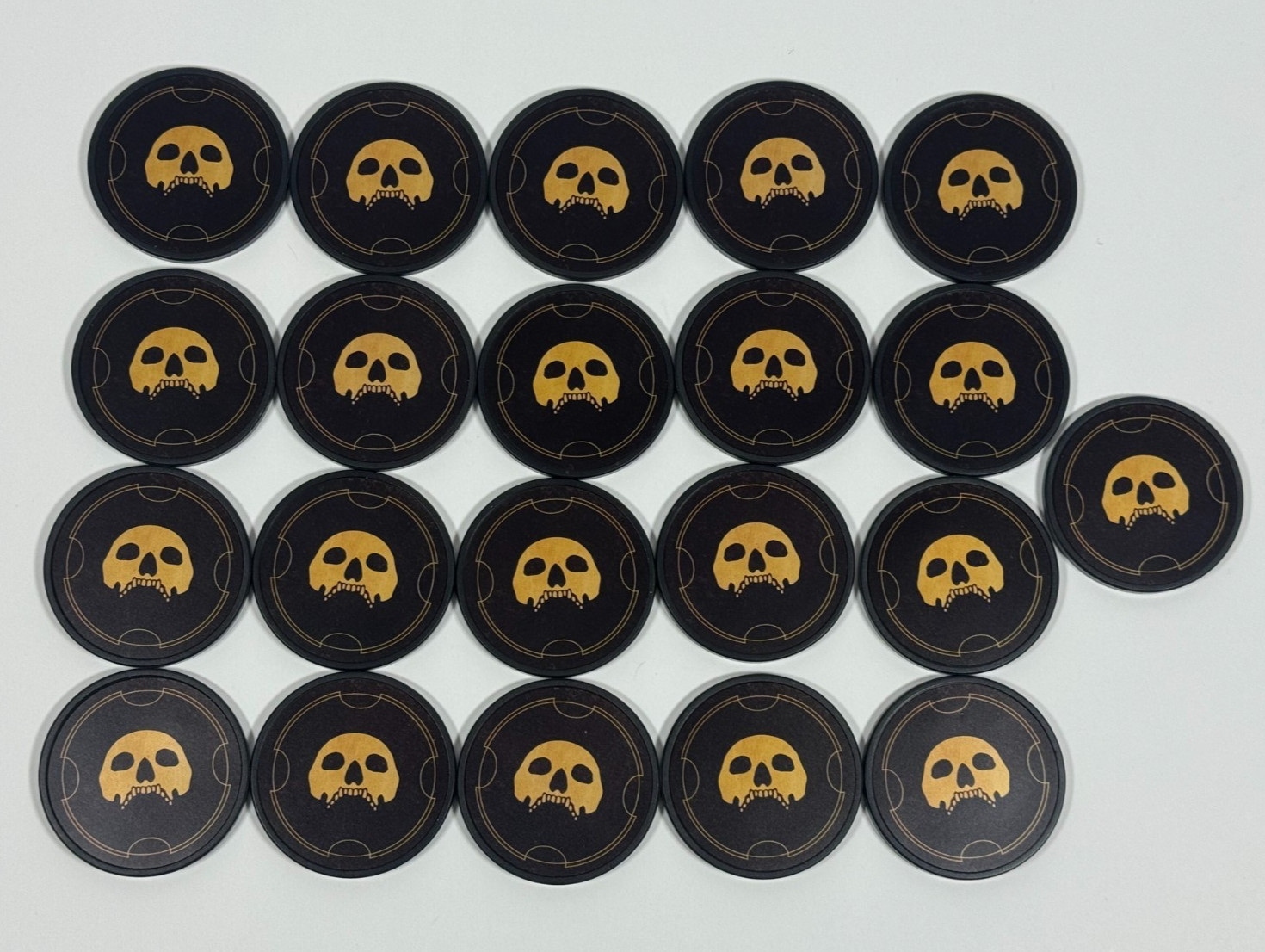 Hoplomachus Victorum Board Game Bane Chips Set of 21 COMPLETE Chip Theory Games