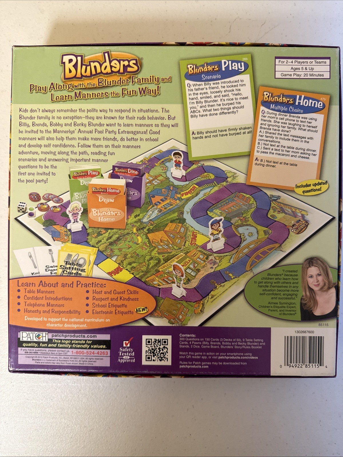 Blunders Board Game, Patch Products – Learning Manners Game-For Ages 5+ COMPLETE