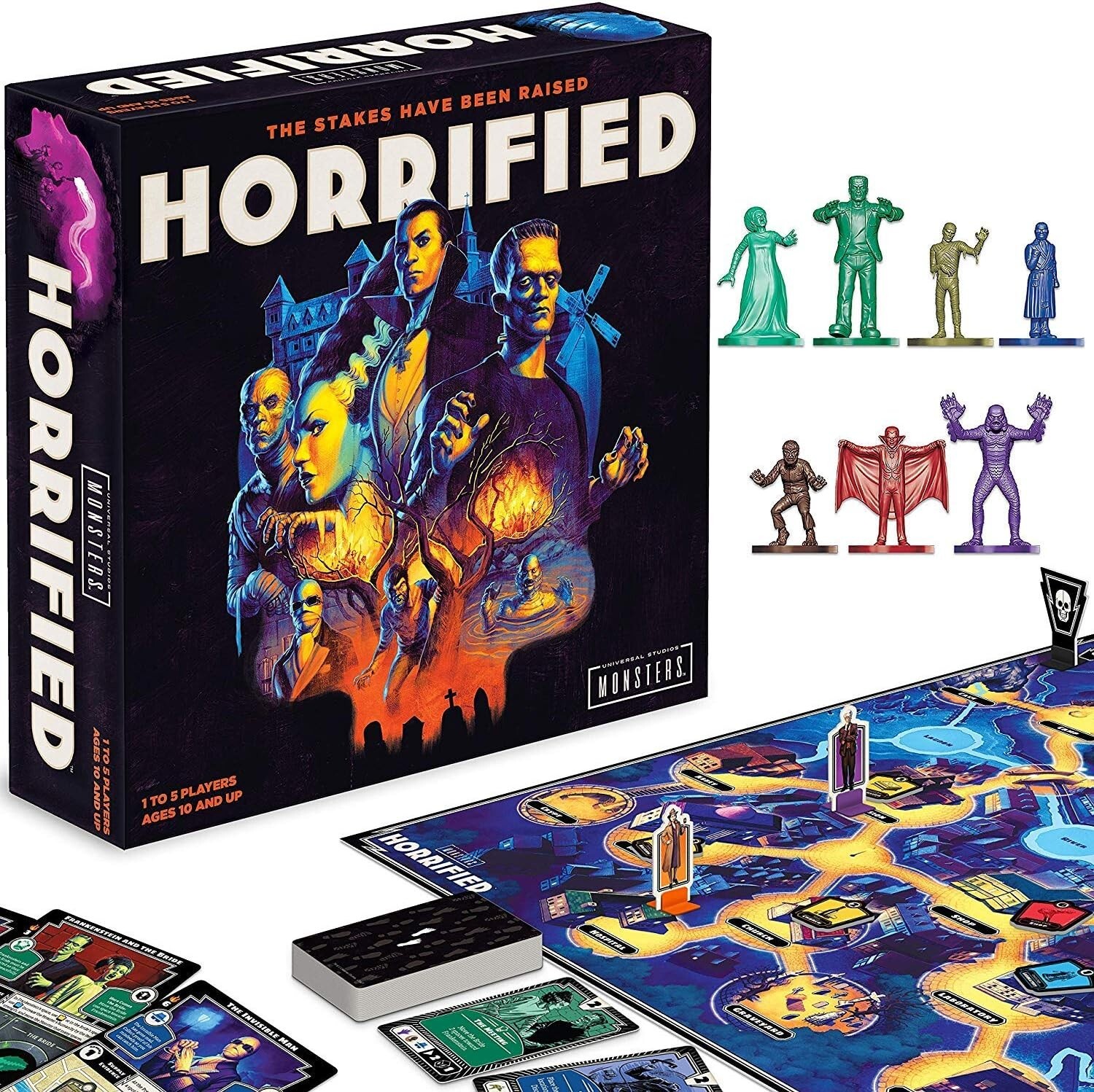 Horrified: Universal Monsters Strategy Board Game | Cooperative Fun for All Ages